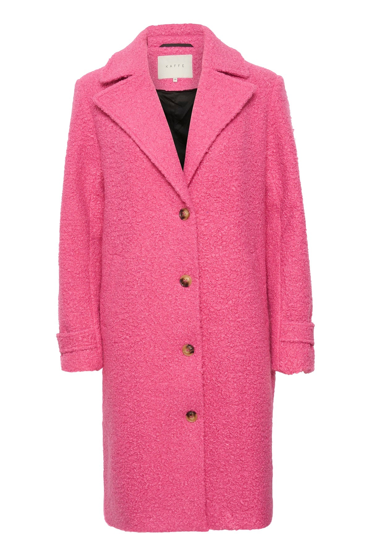 KAFFE ANNE Shocking Pink Teddy Jacket