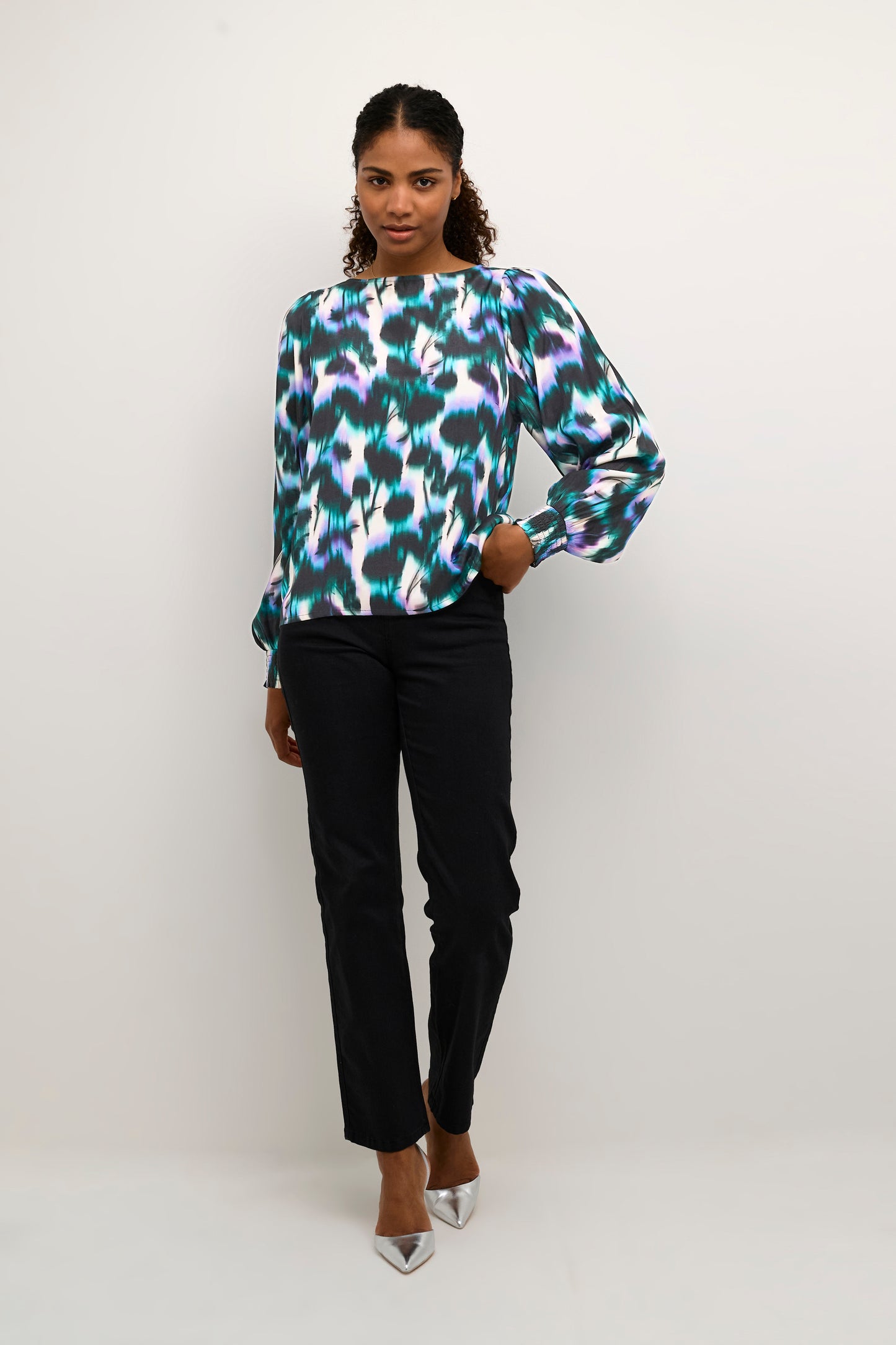 KAFFE KAamilia Flower Print Blouse