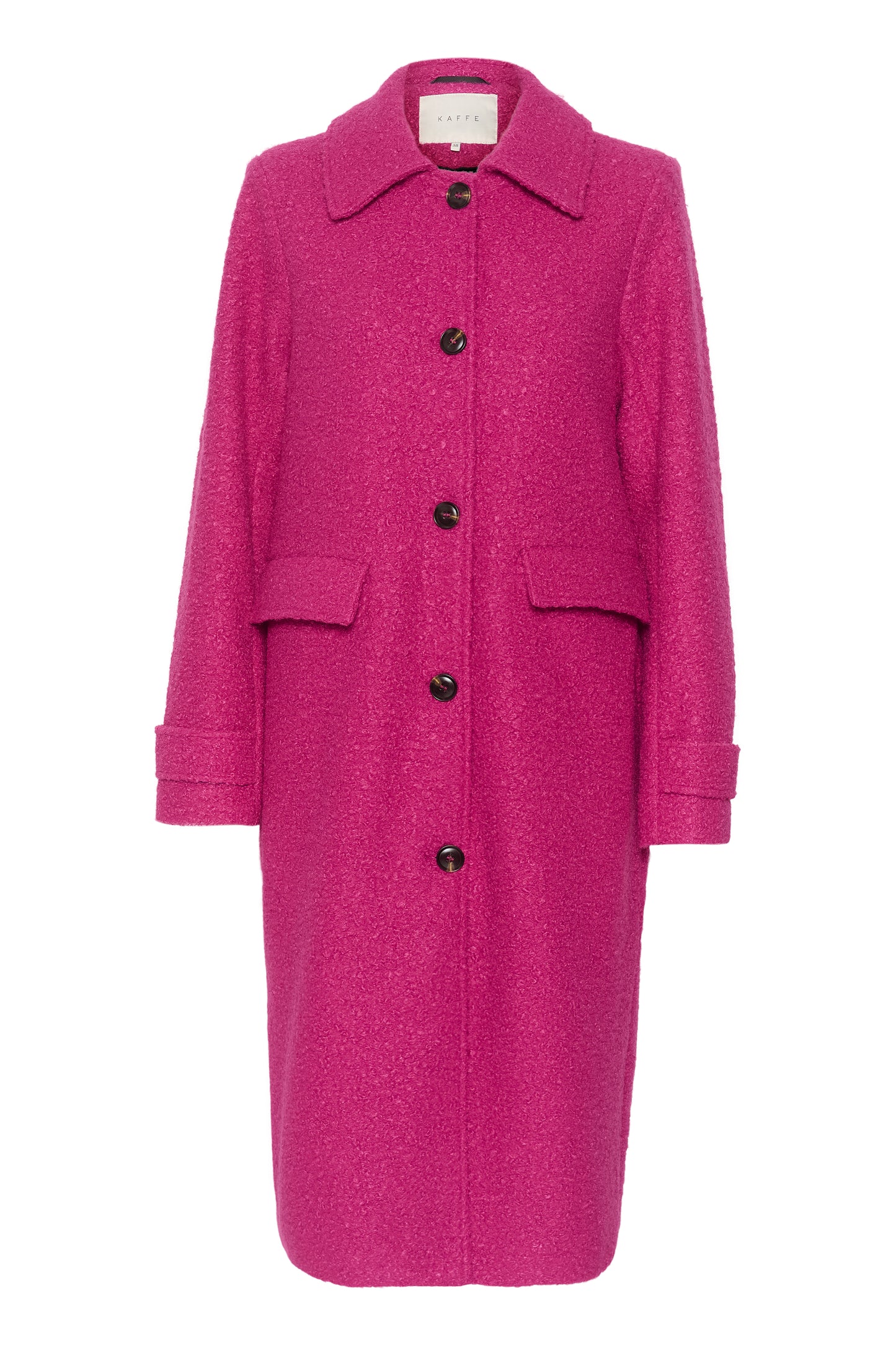 KAFFE ANNELISE Fuchsia Pink Teddy Jacket