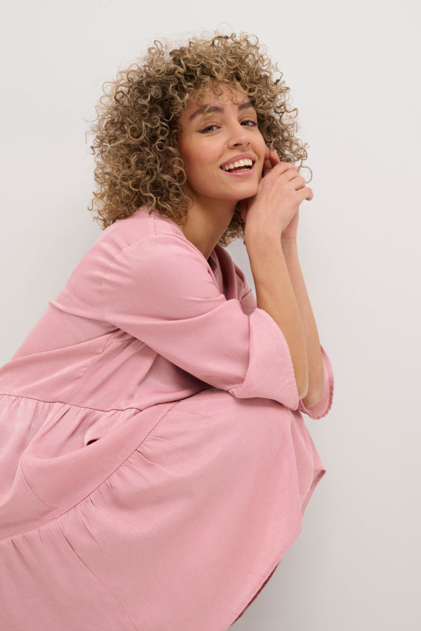 CREAM Blush Pink Siran Dress - KIM FIT