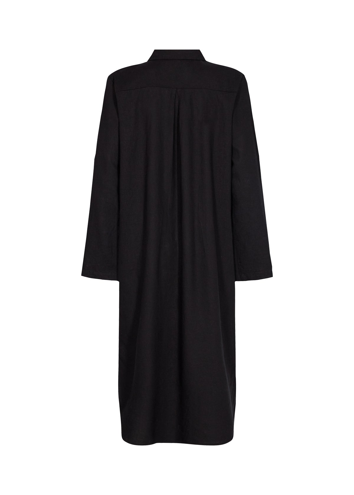 SOYA CONCEPT INA 8 Black Linen Blend Button Down Dress