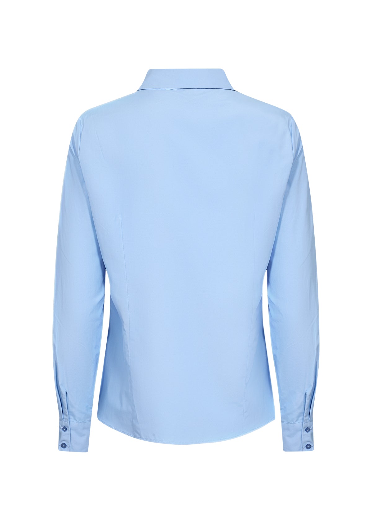 SOYA CONCEPT Netti 6 Blue Tailored Shirt – Hidden Button Classic Blouse