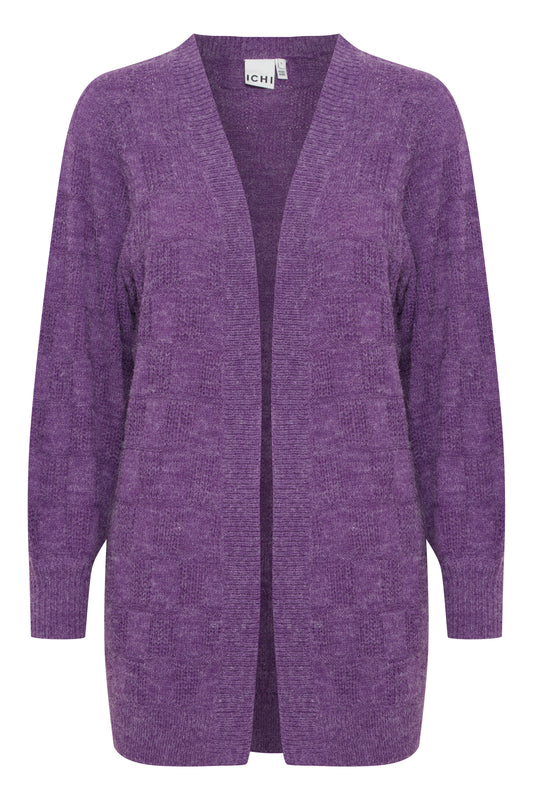 ICHI NOVO Amaranth Purple Knit Cardigan