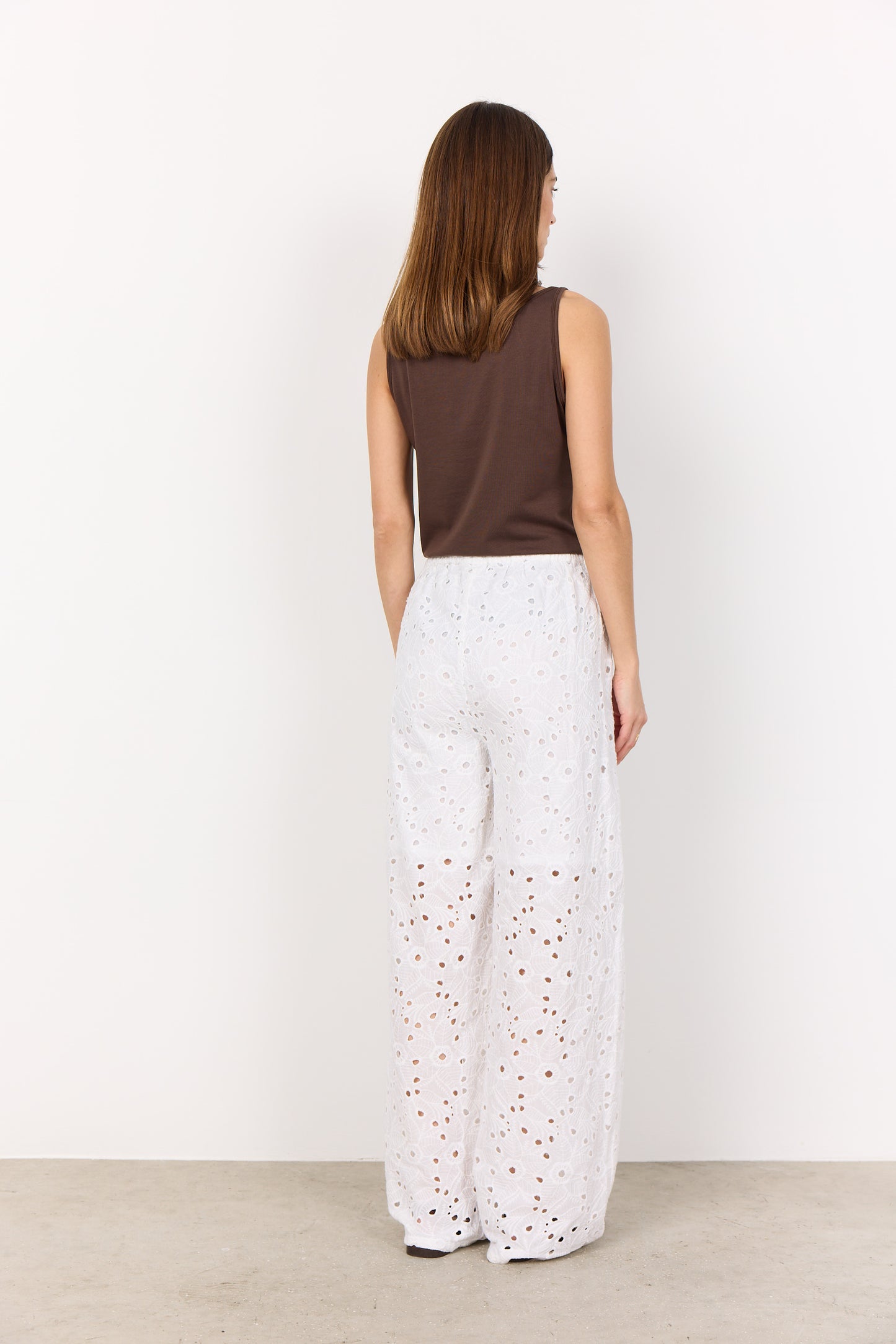 SOYA CONCEPT Pylle Chocolate Brown Tank Top