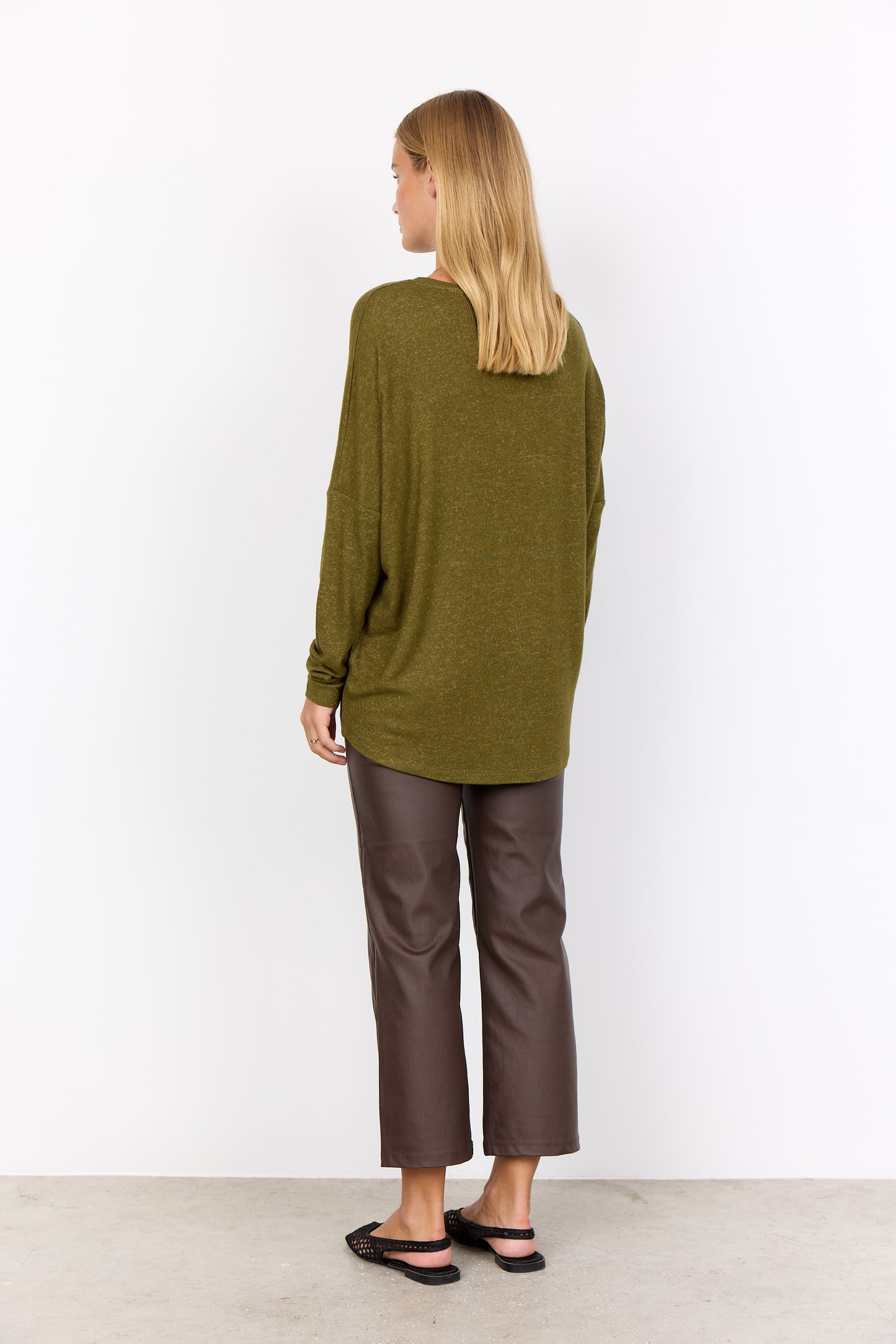 SOYA CONCEPT Biara 1 Olive Green Soft Knit