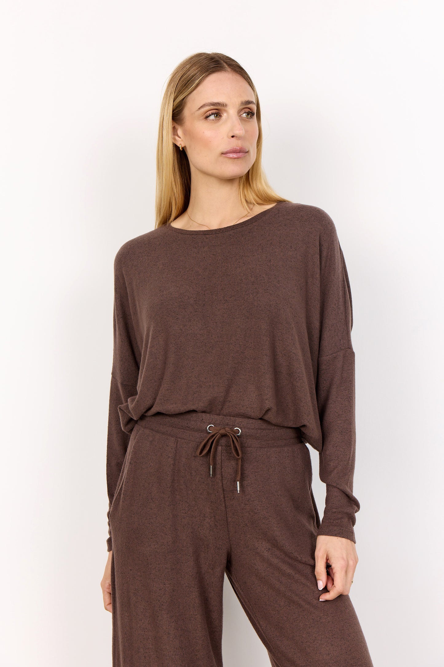 SOYA CONCEPT Biara 1 Cocoa Brown Soft Knit