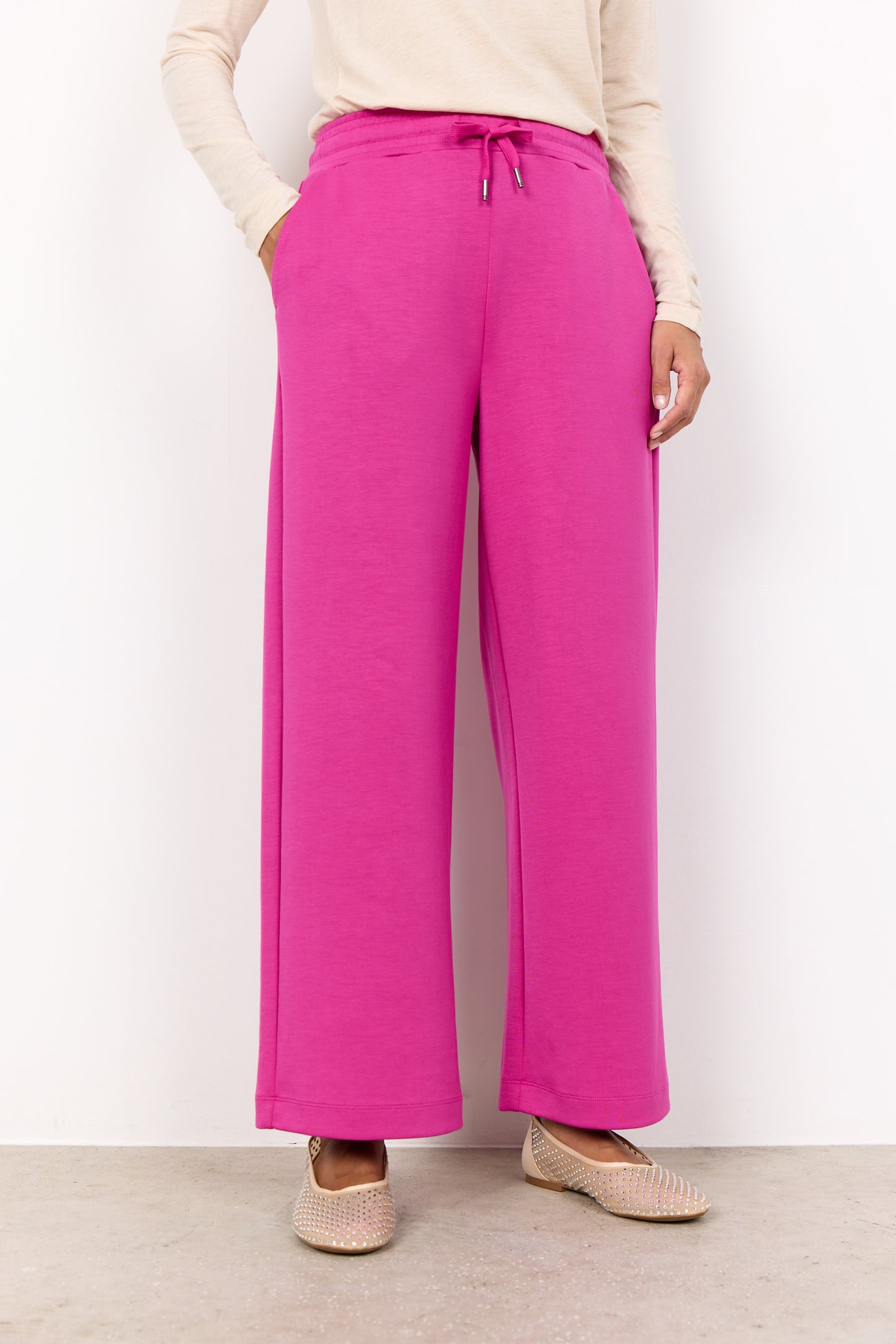 SOYA CONCEPT Banu 33 Fuchsia Hot Pink Soft Sweat Pants
