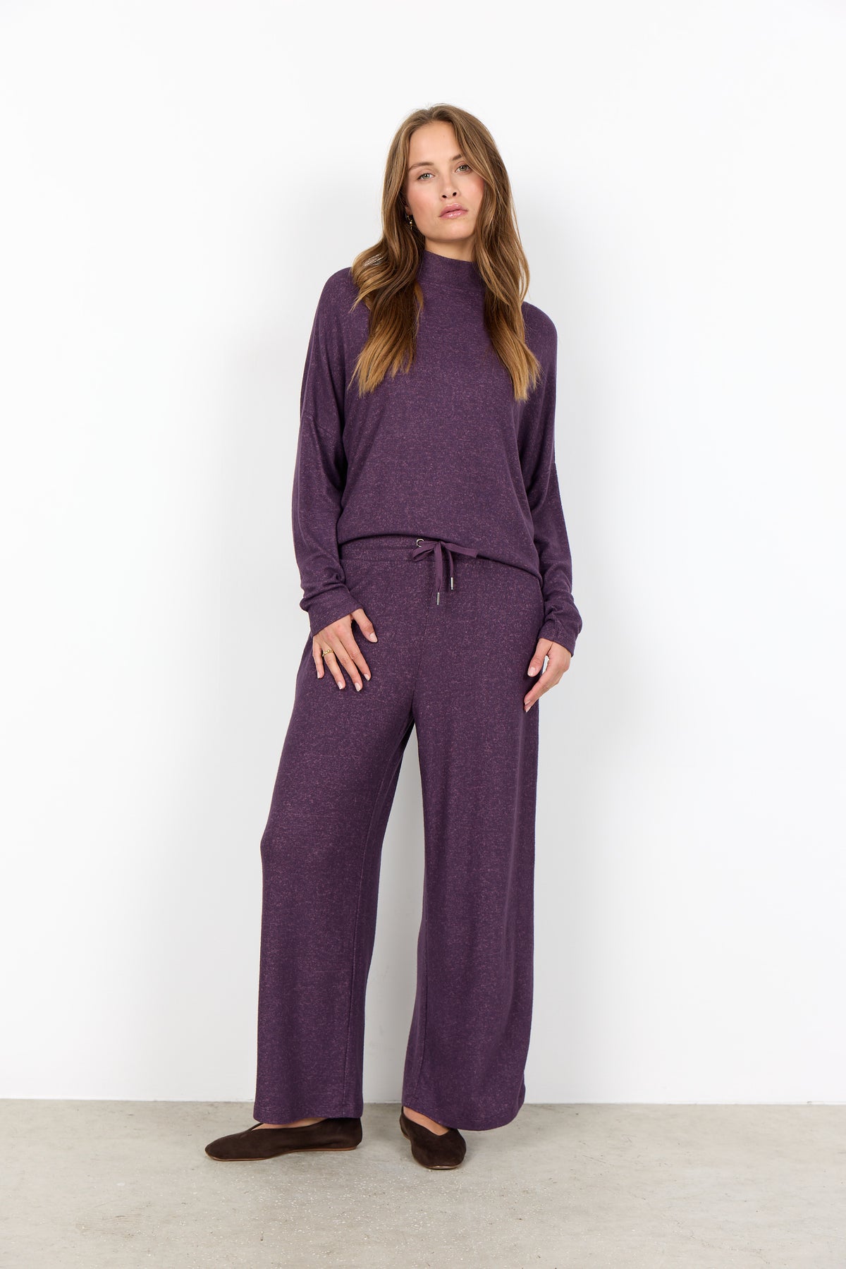 SOYA CONCEPT BIARA Pantalon prune violet clair