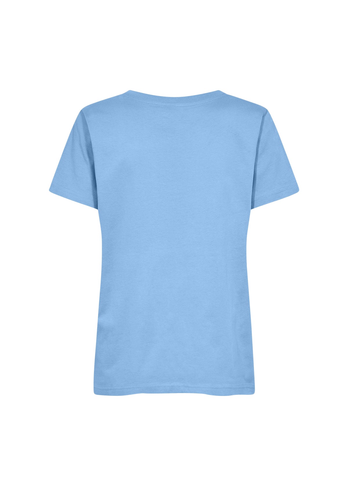 Soya Concept Derby 2 100% Organic Cotton Crystal Blue V Neck Tee