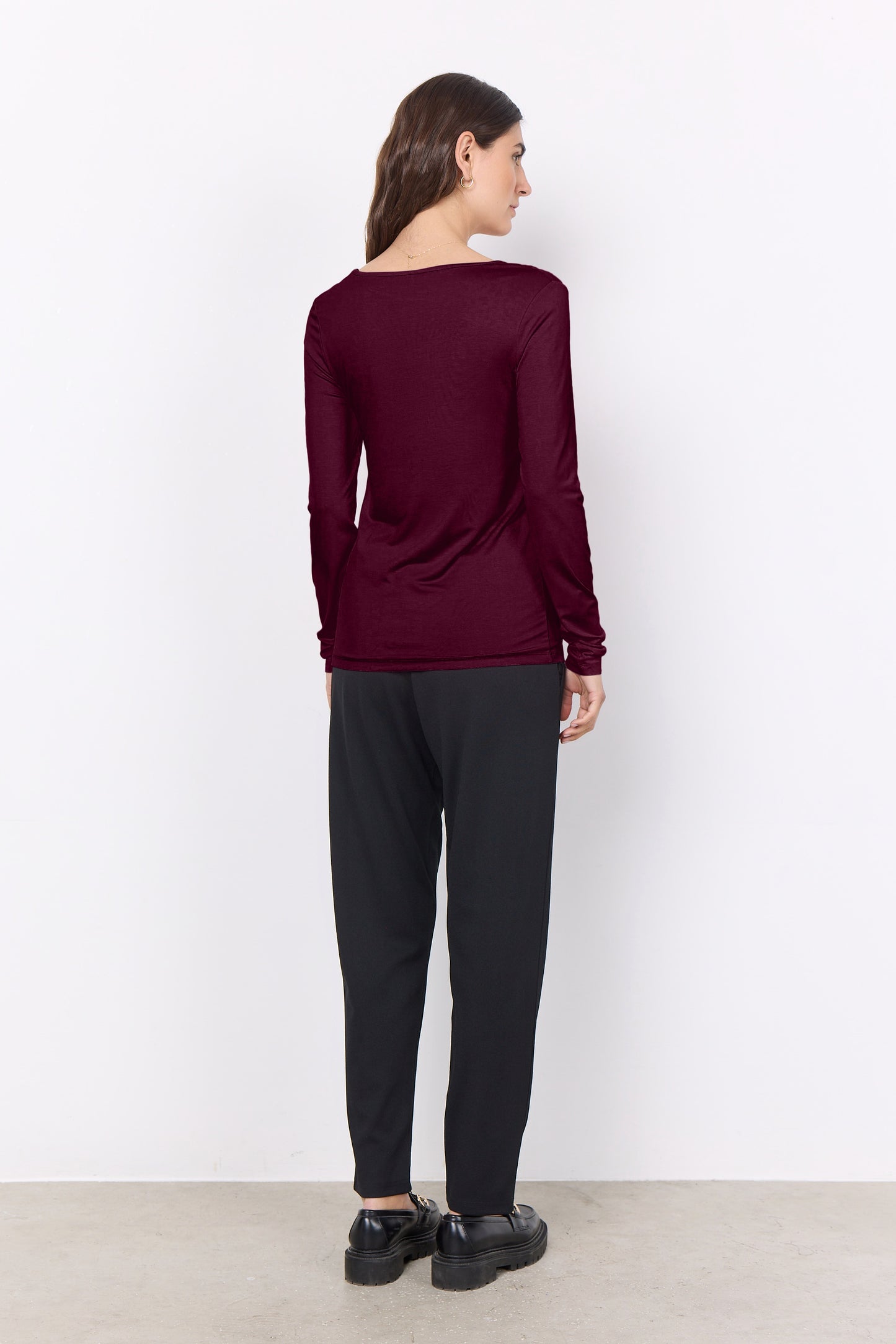 SOYA CONCEPT Marica 217 Wine Longsleeve Shirt