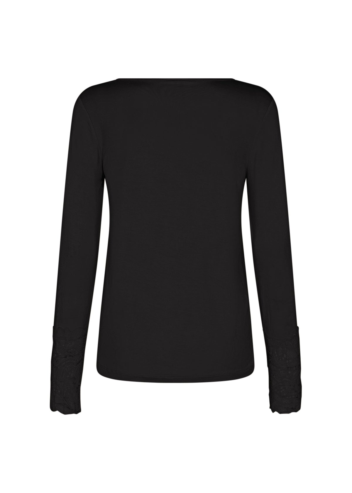 SOYA CONCEPT Marica 226 Black Lace Cuff Longsleeve Top