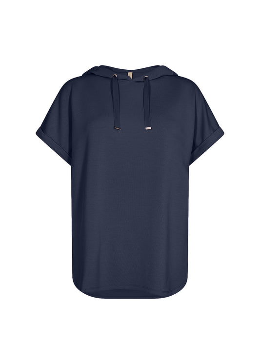 SOYA CONCEPT Banu 143 Navy Modal Short Sleeve Sweatshirt