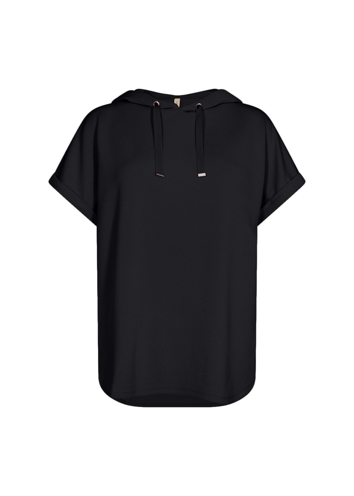 SOYA CONCEPT Banu 143 Black Modal Short Sleeve Sweatshirt