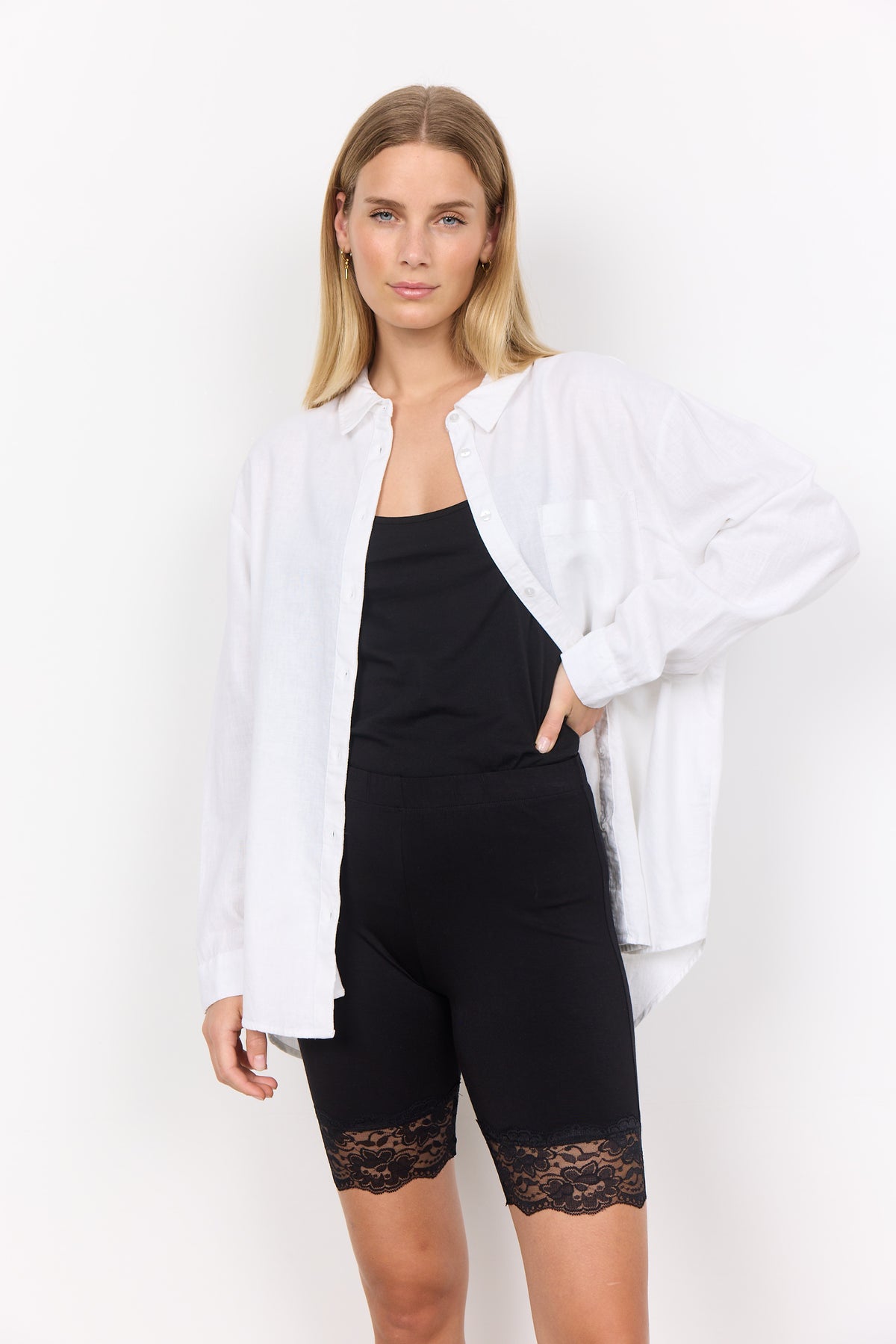 Short cycliste en dentelle noir Marica 268 SOYA CONCEPT