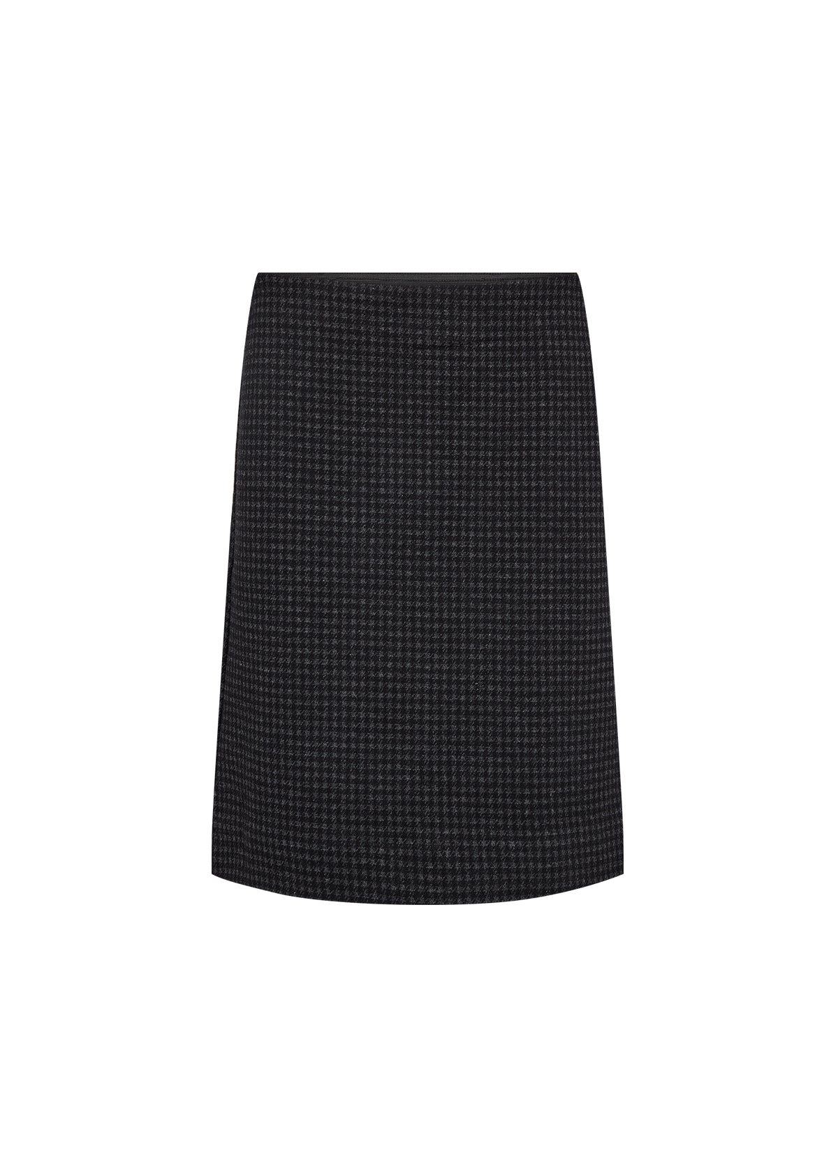 SOYA CONCEPT Isobel Black & Charcoal Houndstooth Print Skirt