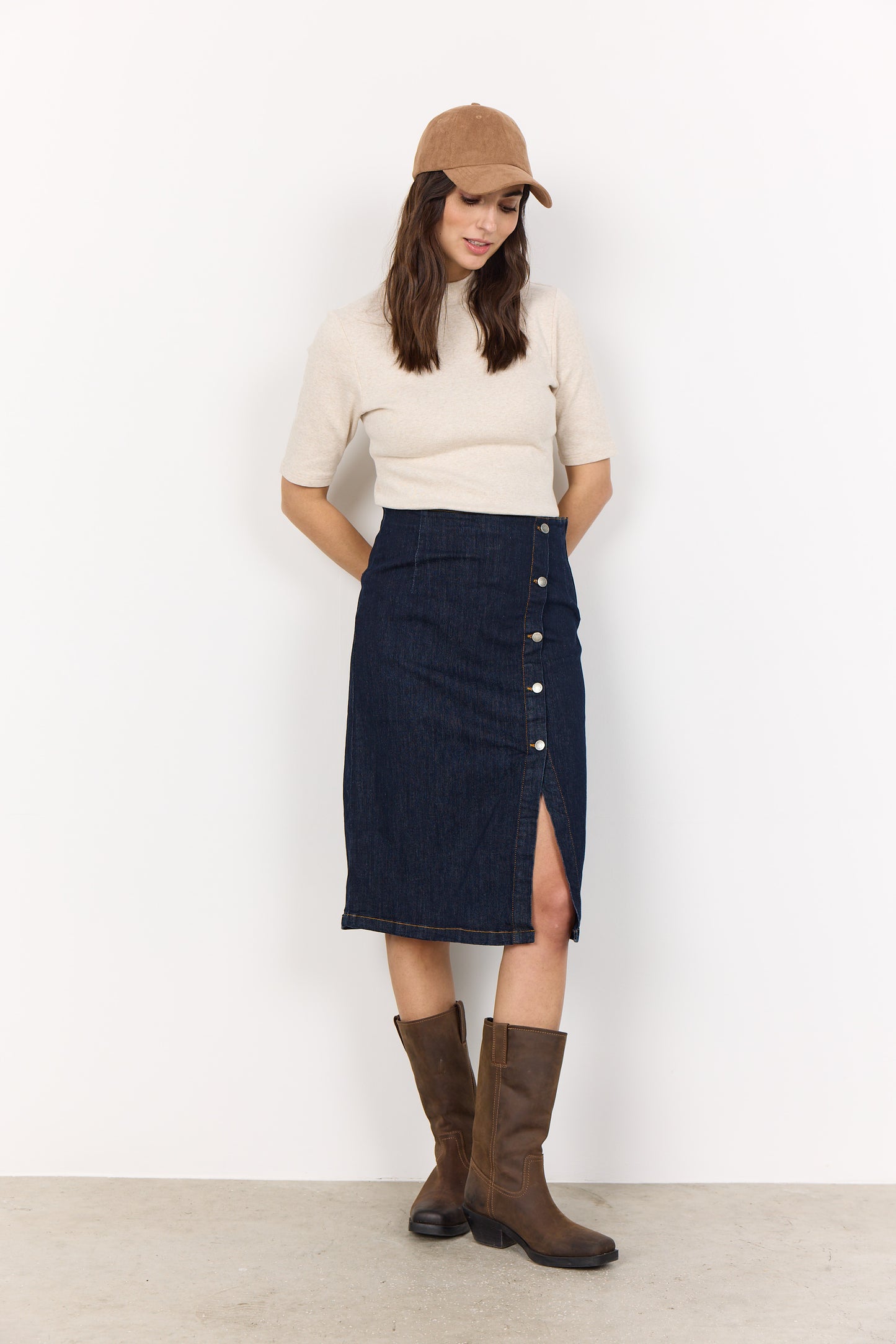 SOYA CONCEPT MIGNON 13 Cream Shirt