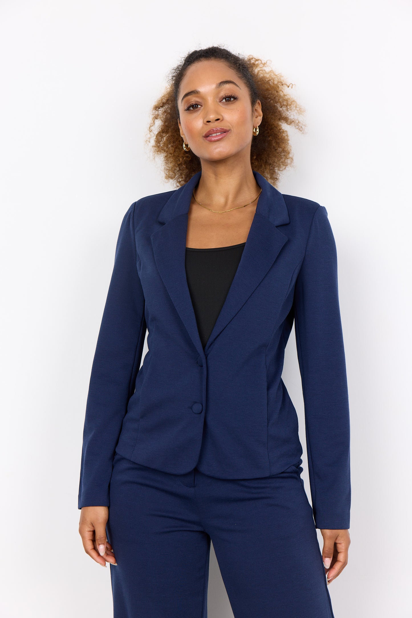 SOYA CONCEPT Daniella Navy Blue Fitted Blazer