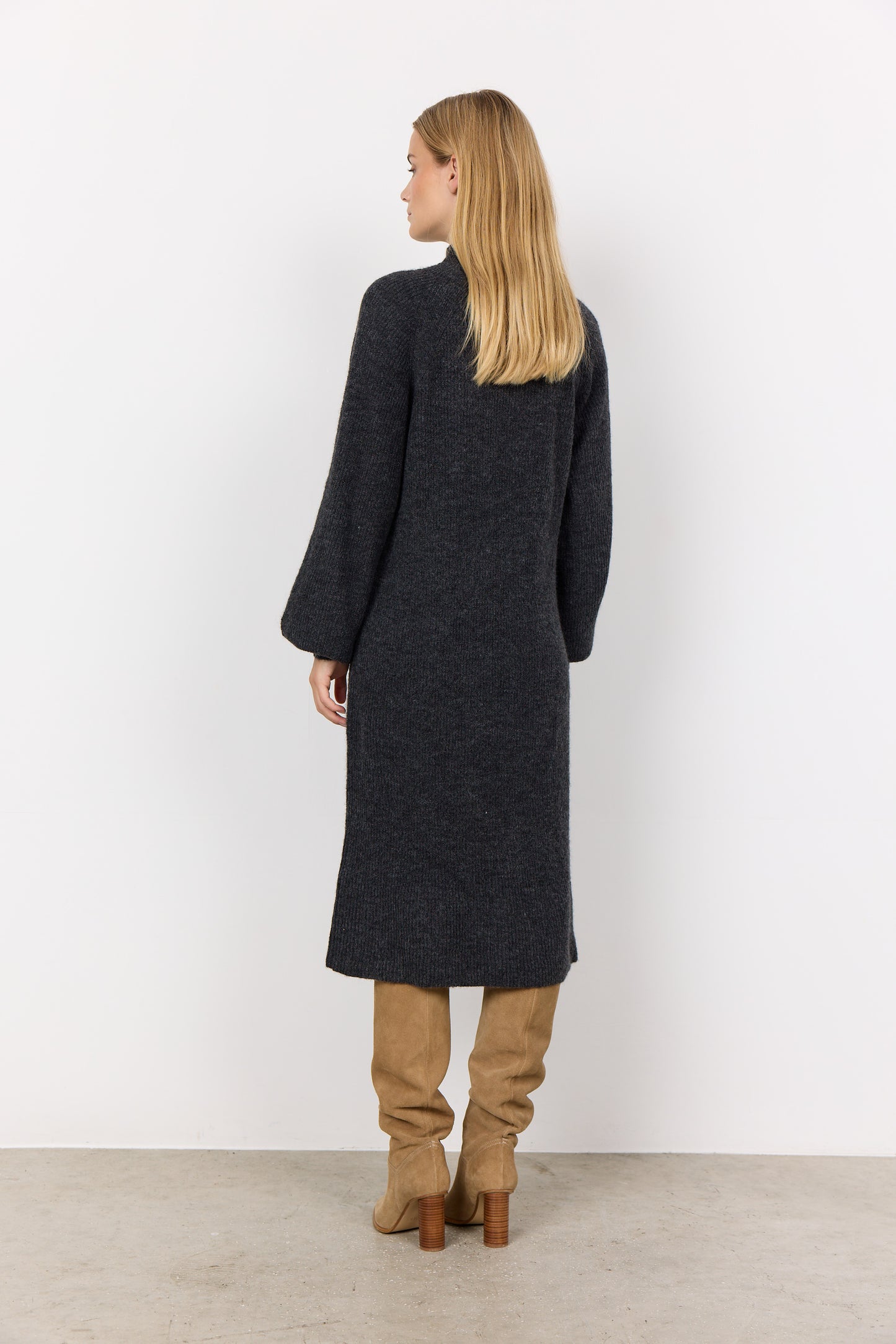 SOYA CONCEPT Nessie Dark Grey Knit Dress