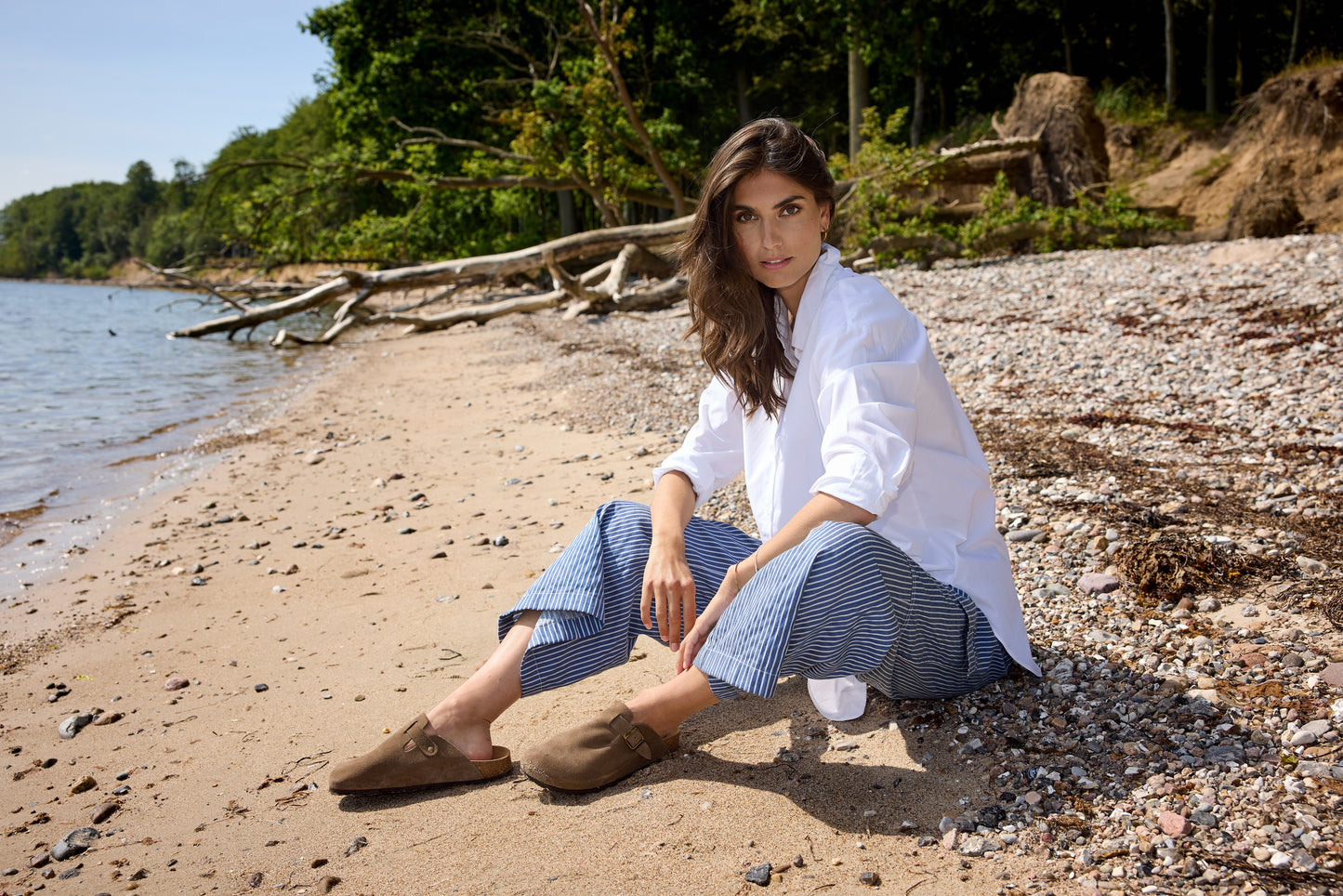 SOYA CONCEPT NETTI 52 Crisp White Button Down Blouse