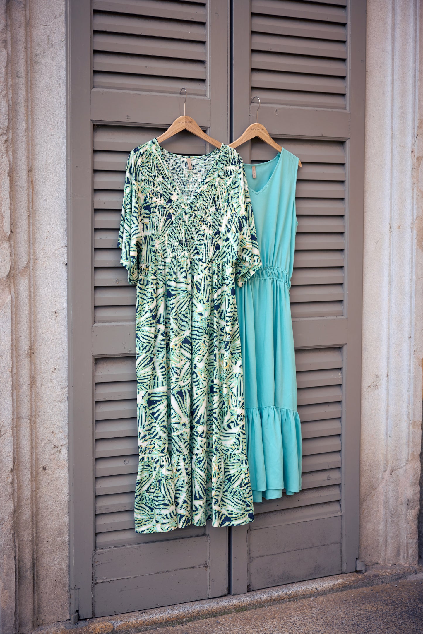 SOYA CONCEPT Ena Aqua Print Dress