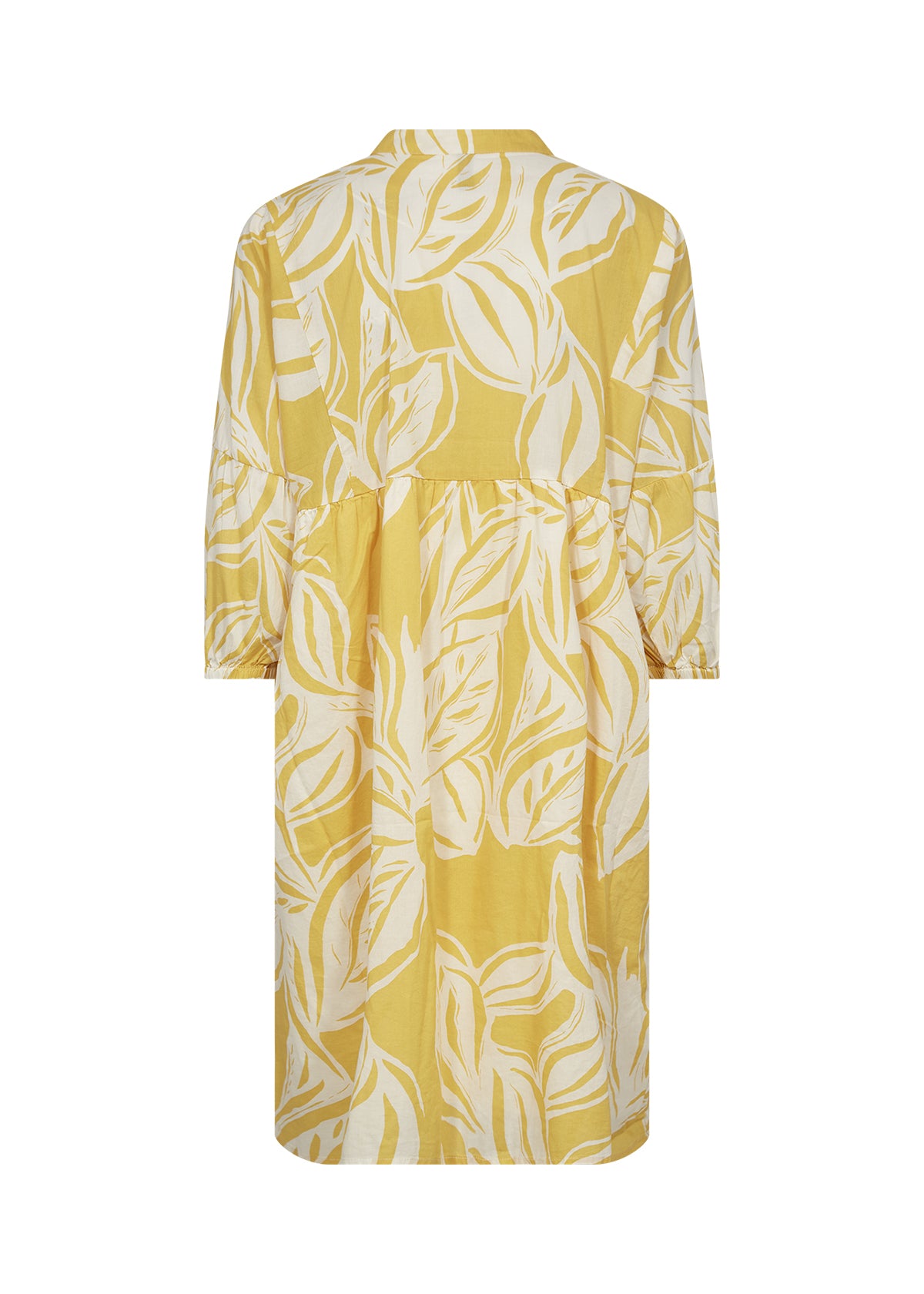 SOYA CONCEPT Elvine 100% Organic Cotton Lemon Yellow Dress