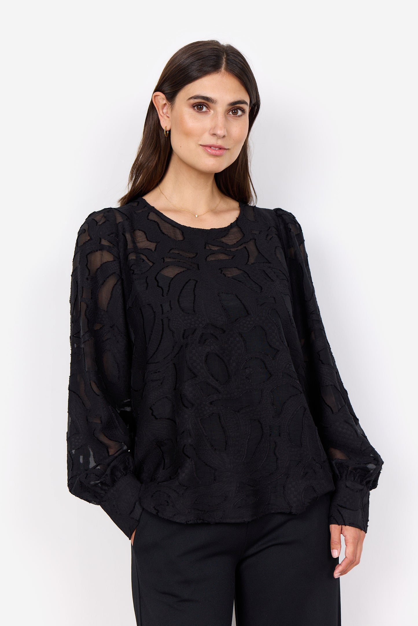 SOYA CONCEPT IBI Black Print Blouse