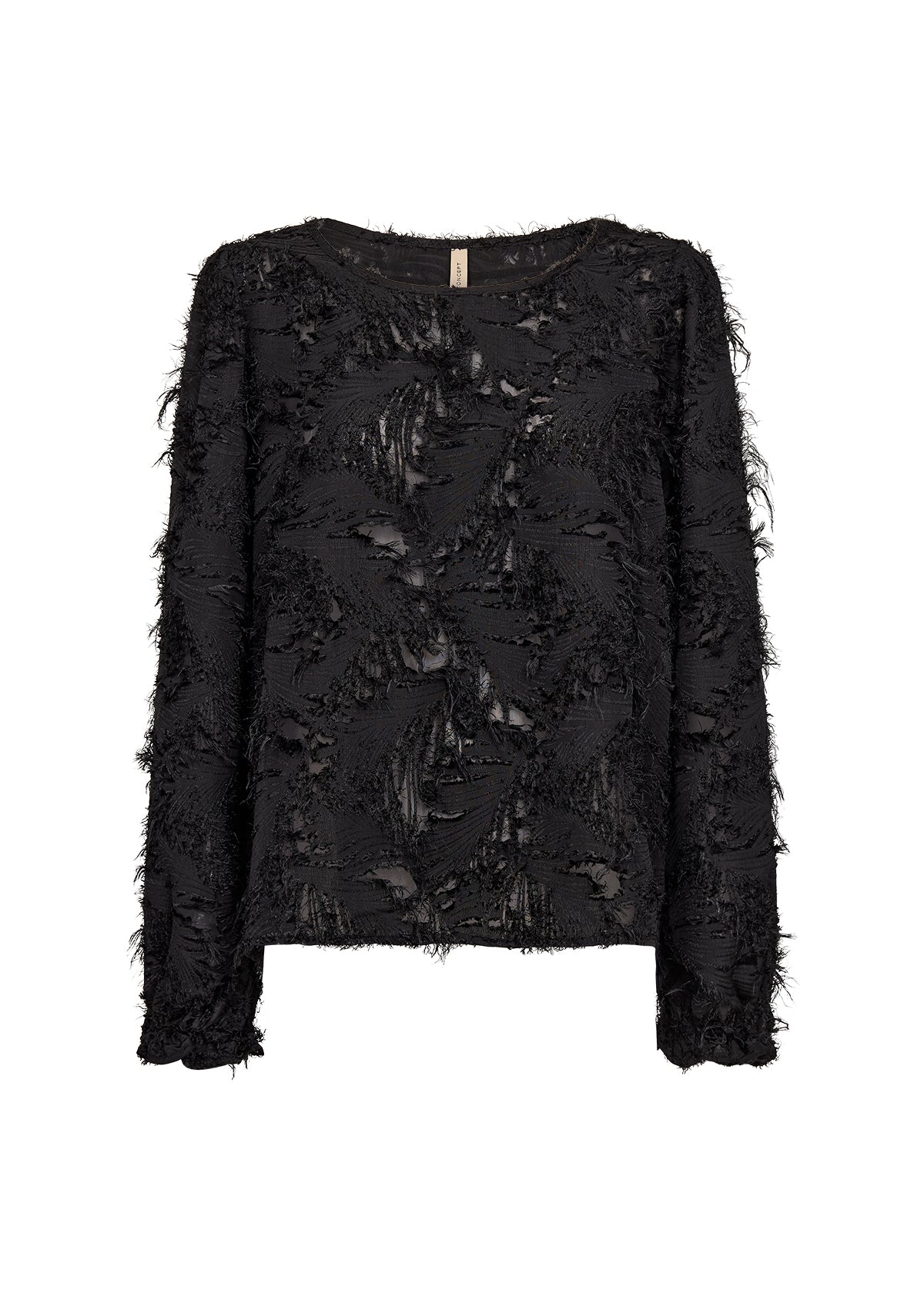SOYA CONCEPT Nadia Black Textured Blouse
