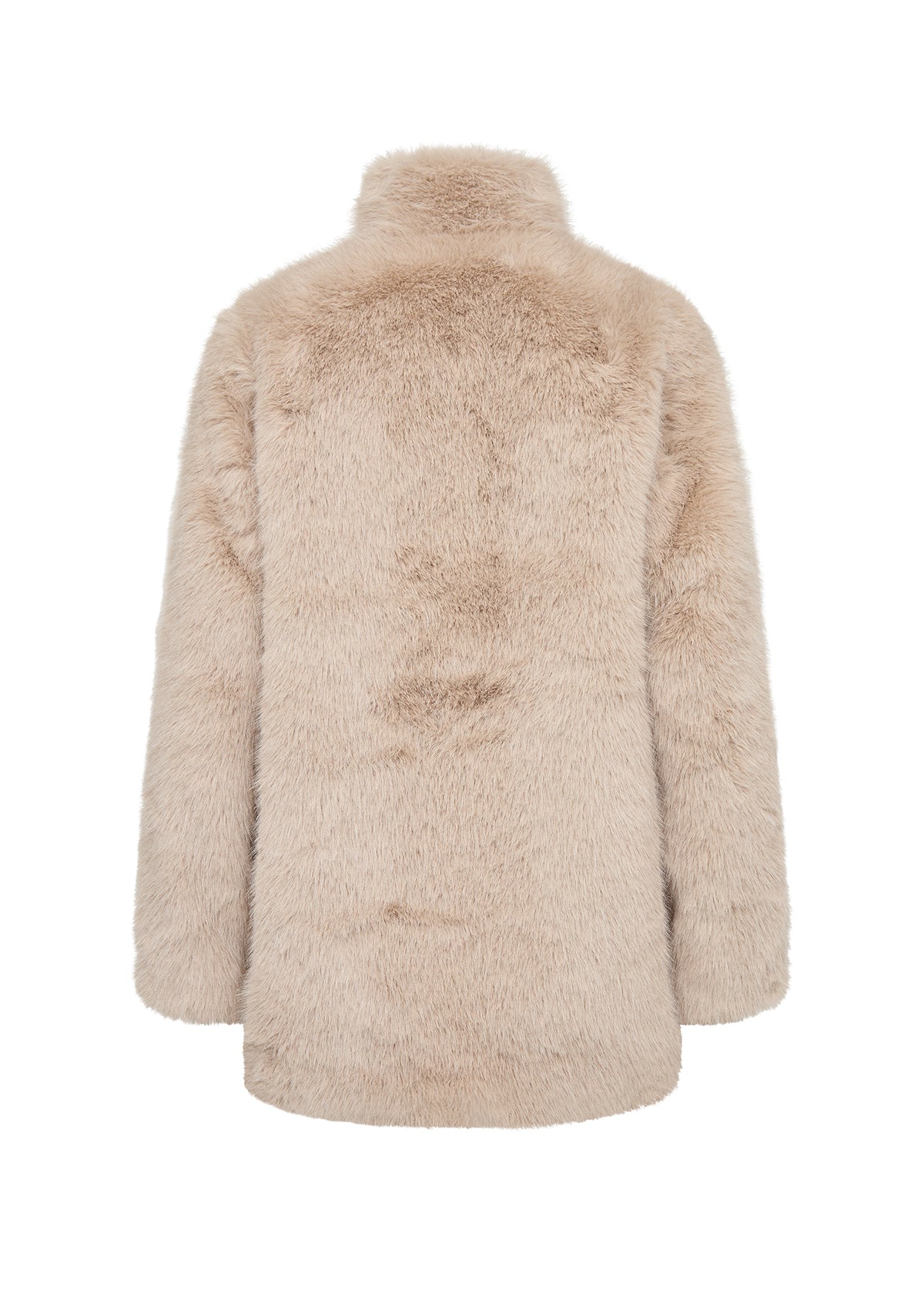 SOYA CONCEPT NAIDA Cream Faux Fur Jacket