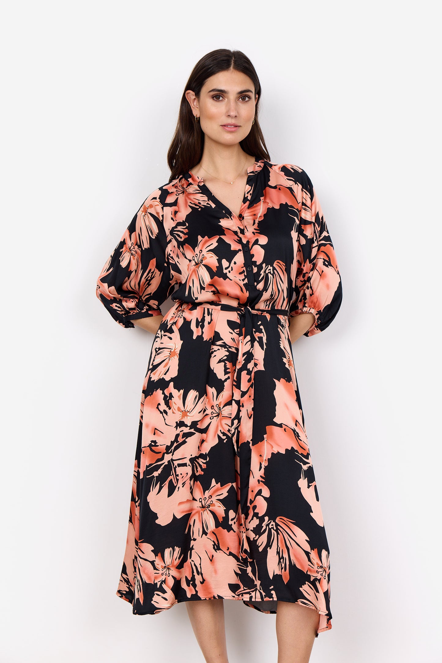 SOYA CONCEPT PEACH Floral Dress