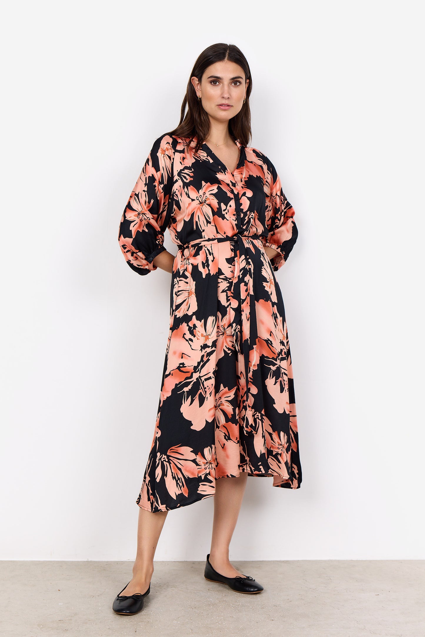 SOYA CONCEPT PEACH Floral Dress