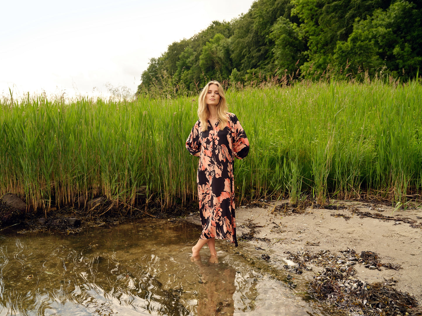 SOYA CONCEPT PEACH Floral Dress