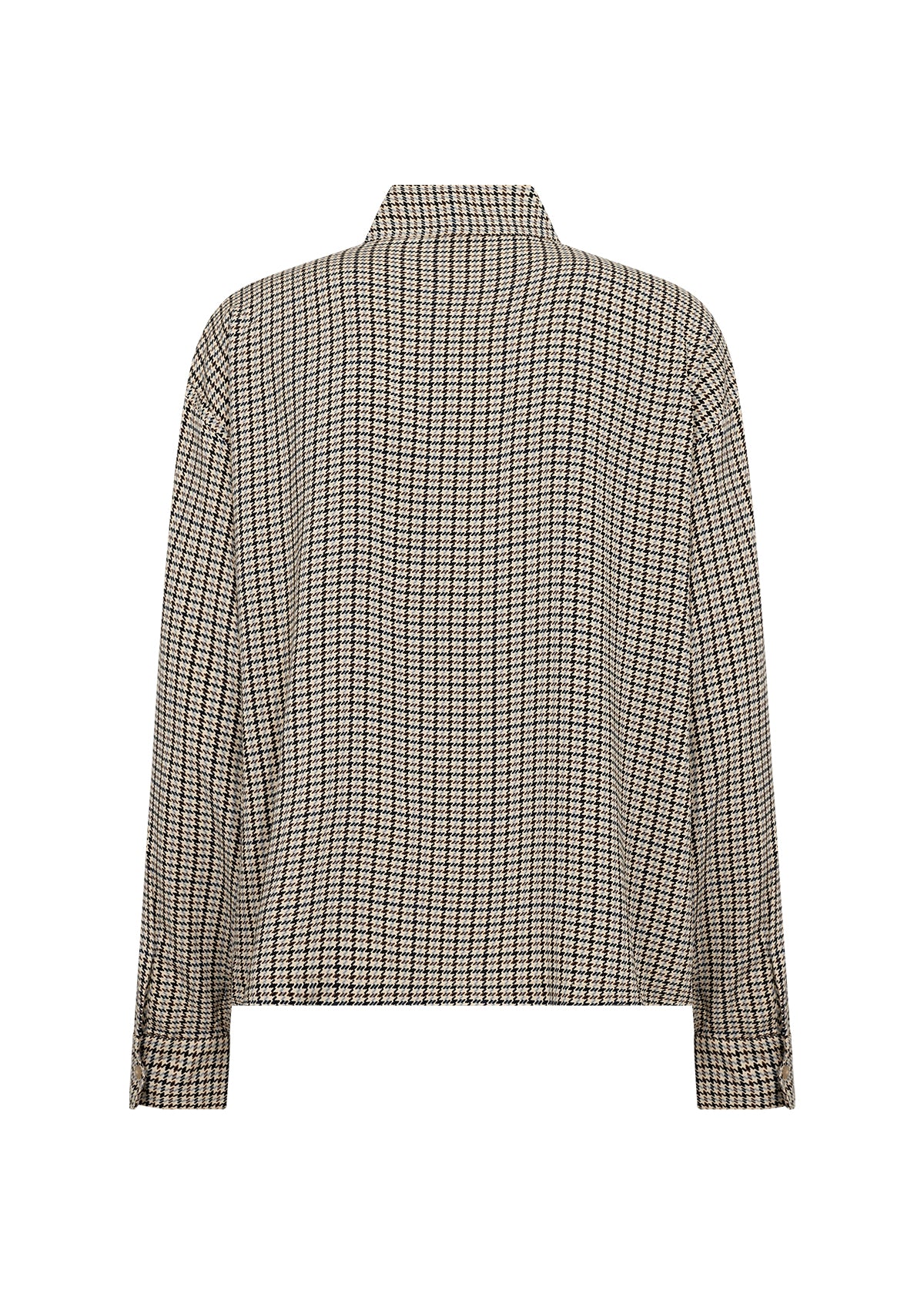 SOYA CONCEPT HALIA Houndstooth Print Blouse w/ Neck Tie