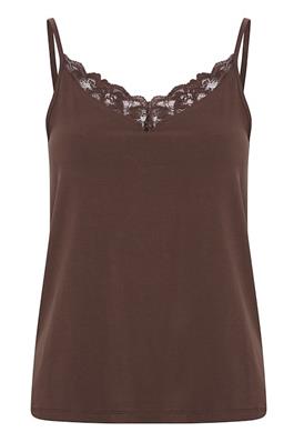 B.YOUNG REXIMA Chicory Coffee Lace Tank Top