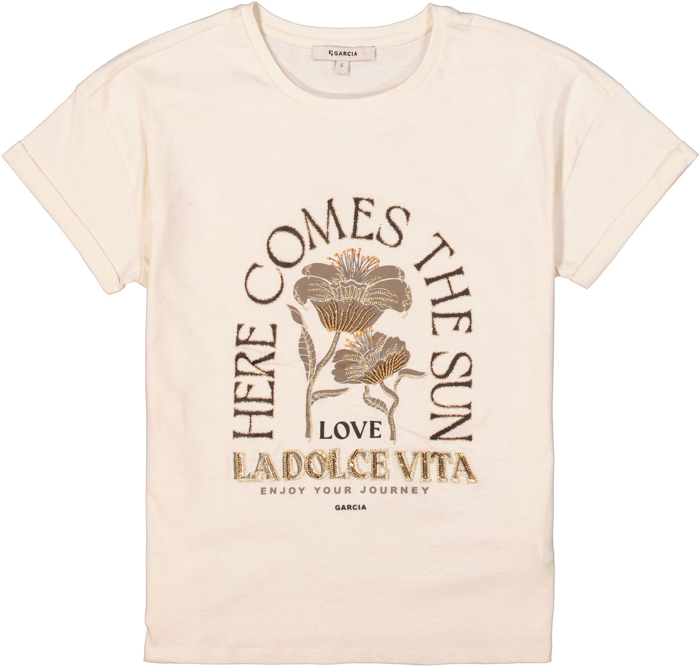 GARCIA ''Here Comes The Sun'' Whitecap Graphic T Shirt