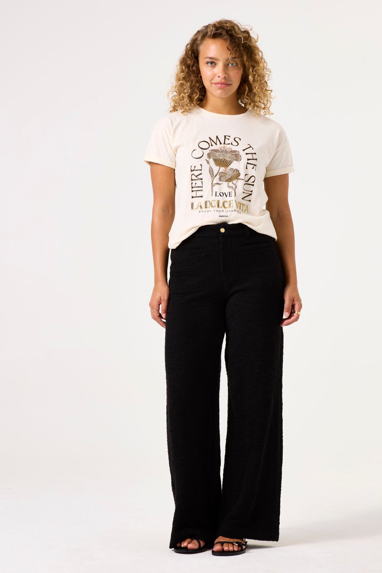 GARCIA ''Here Comes The Sun'' Whitecap Graphic T Shirt