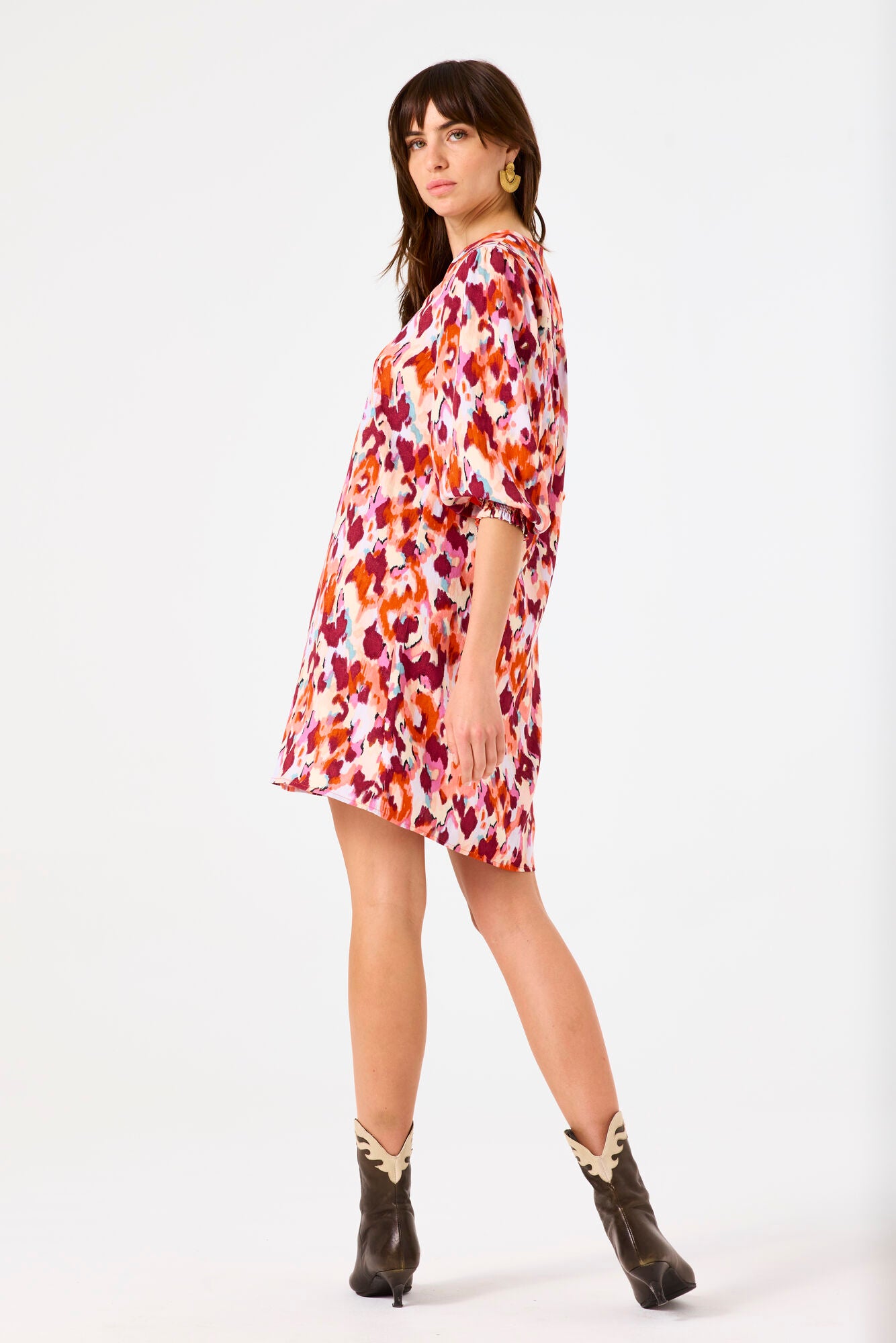 GARCIA AURORA Colorful Print Dress