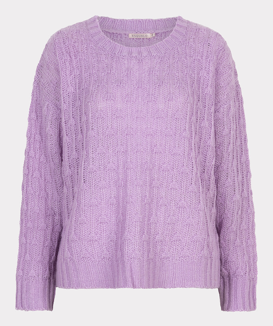 ESQUALO MAEVE Lilac Soft Pullover Knit