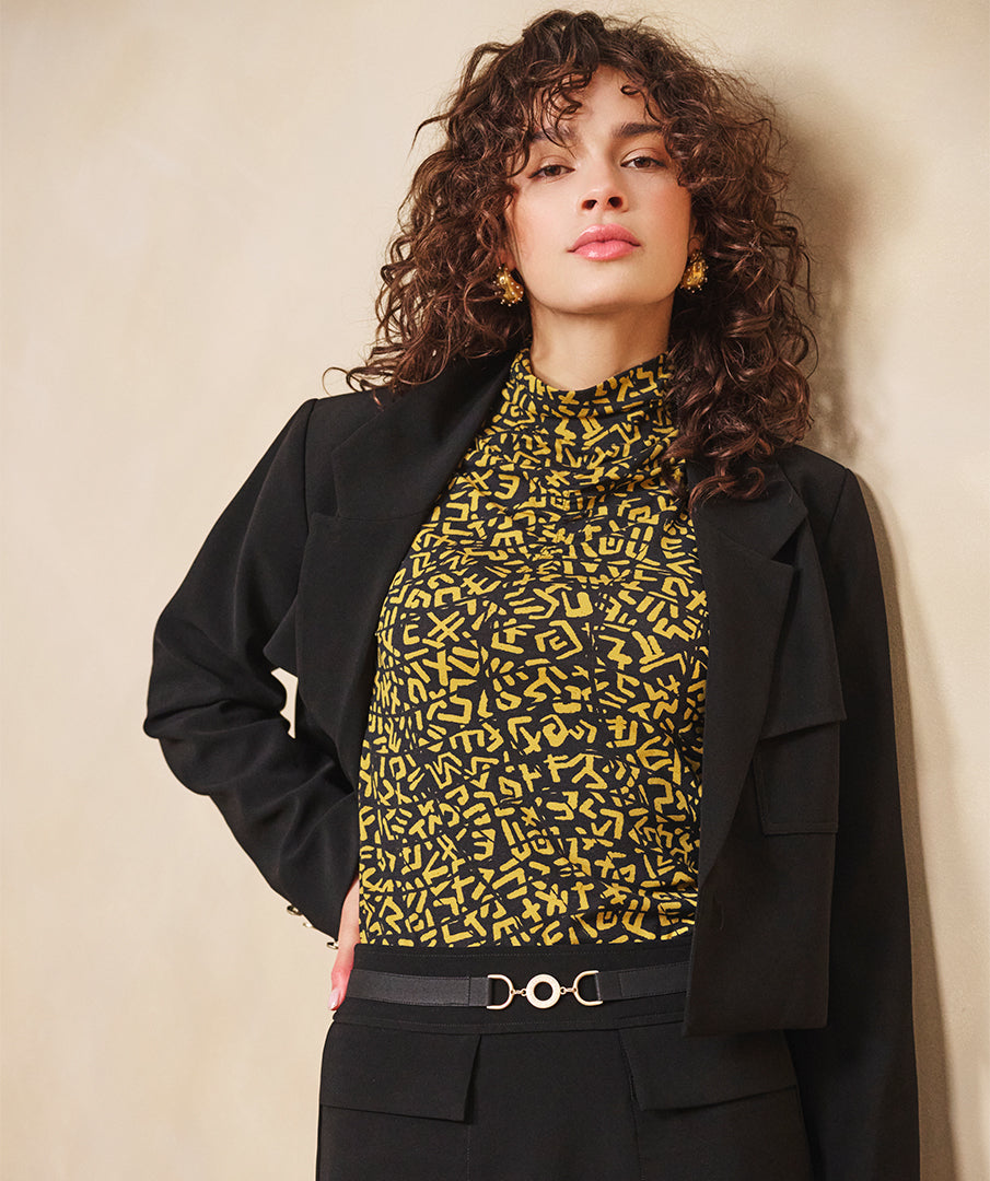 ESQUALO Black Short City Blazer