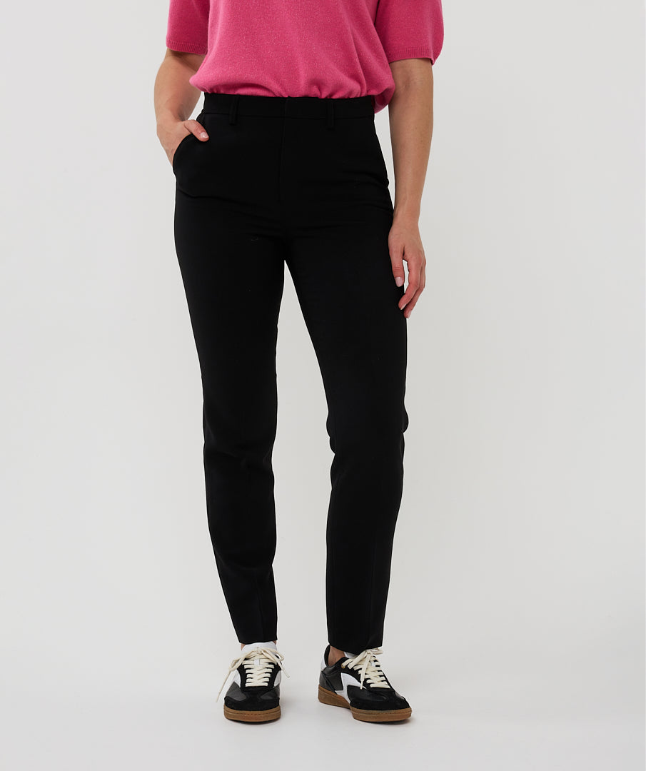 ESQUALO Black Chino City Trousers