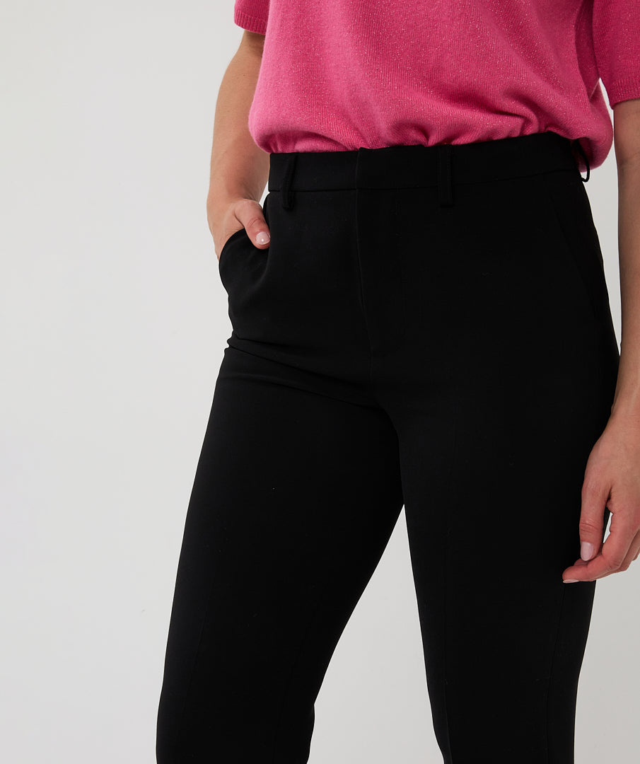 ESQUALO Black Chino City Trousers