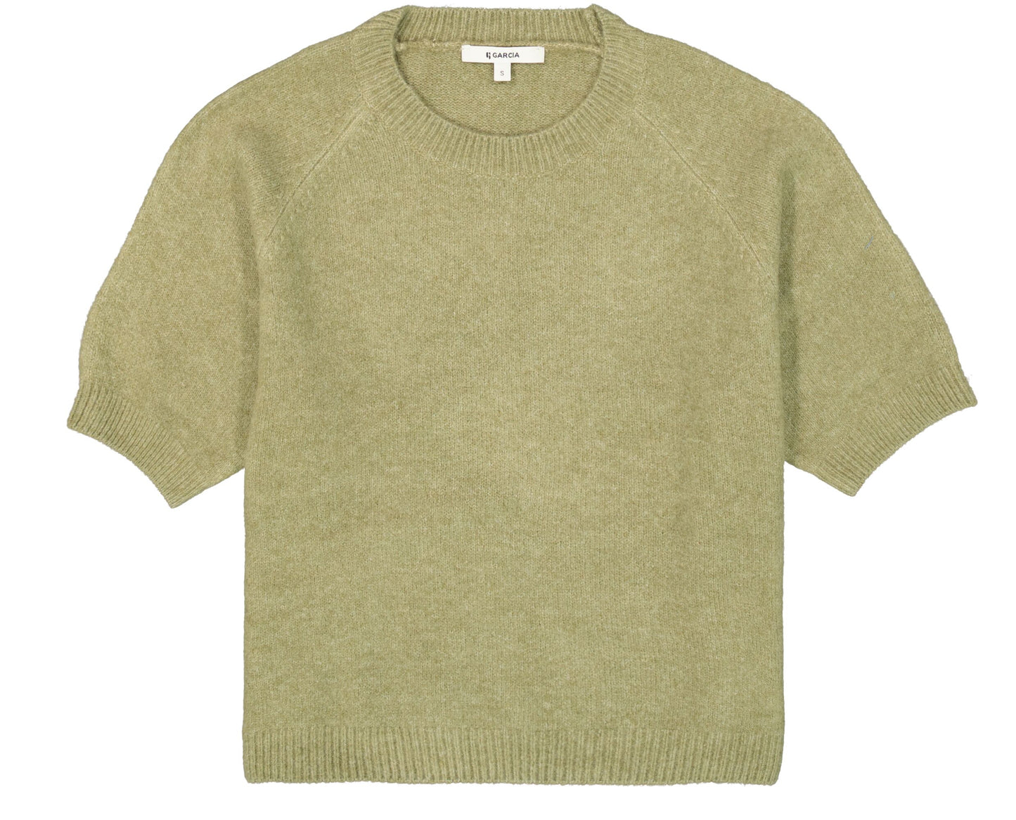 GARCIA SAGE Green Short Sleeve Pullover Knit