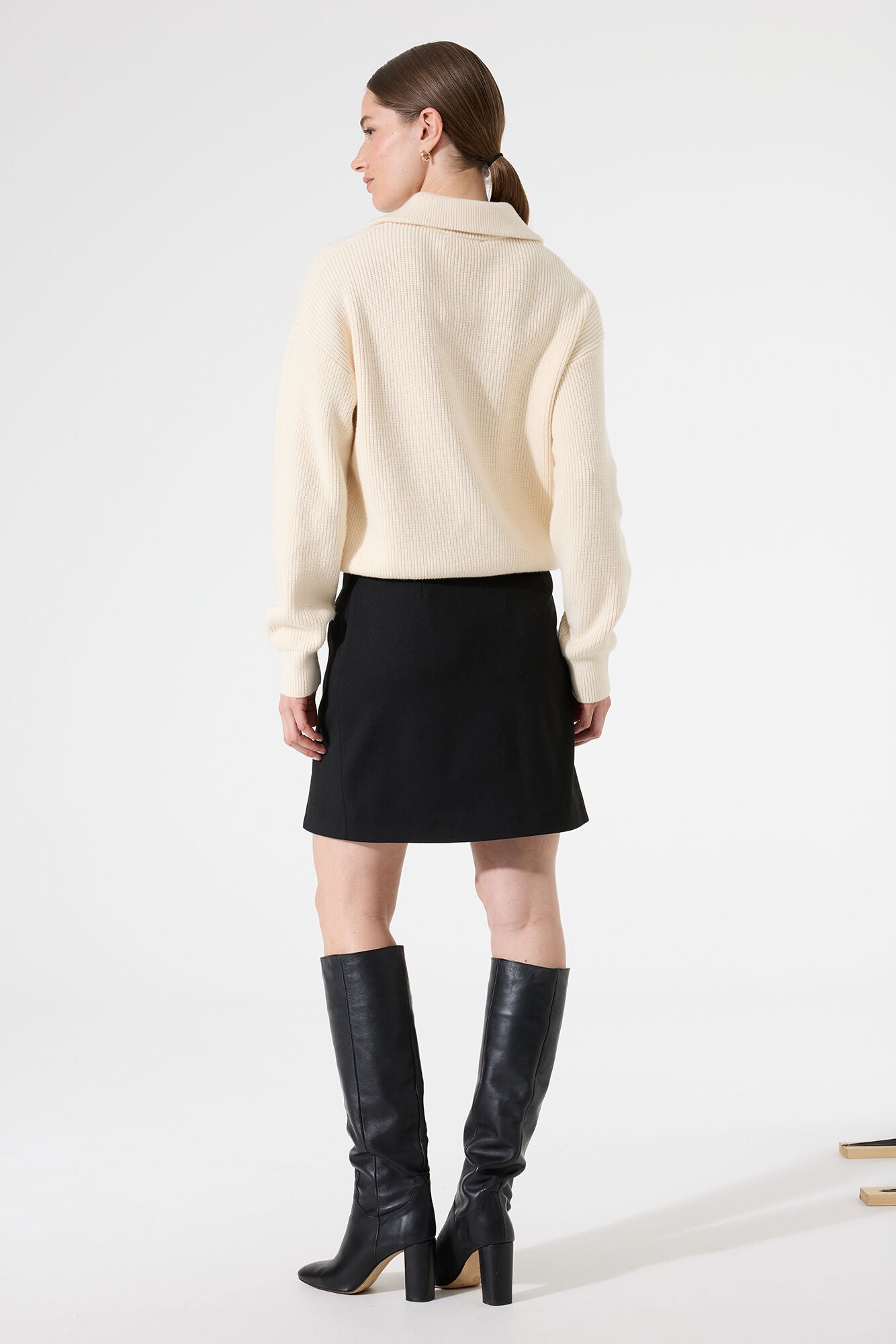 GARCIA HAILEY Black Mini Skirt