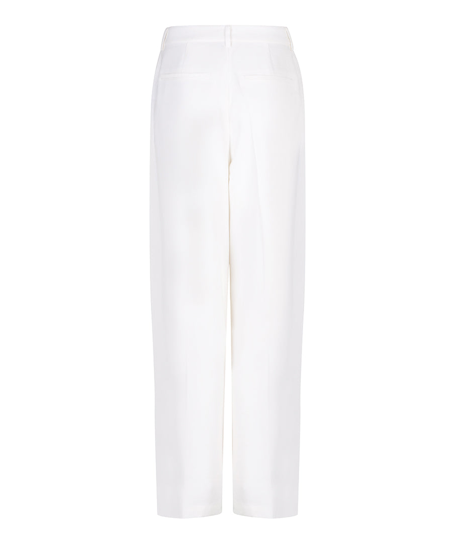 ESQUALO Mila Off White Pleated Trousers