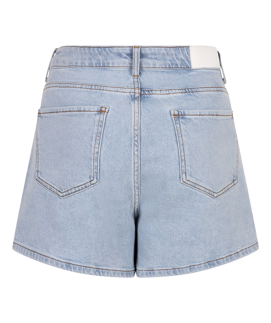 ESQUALO EMI Braided Lightwash Denim Short