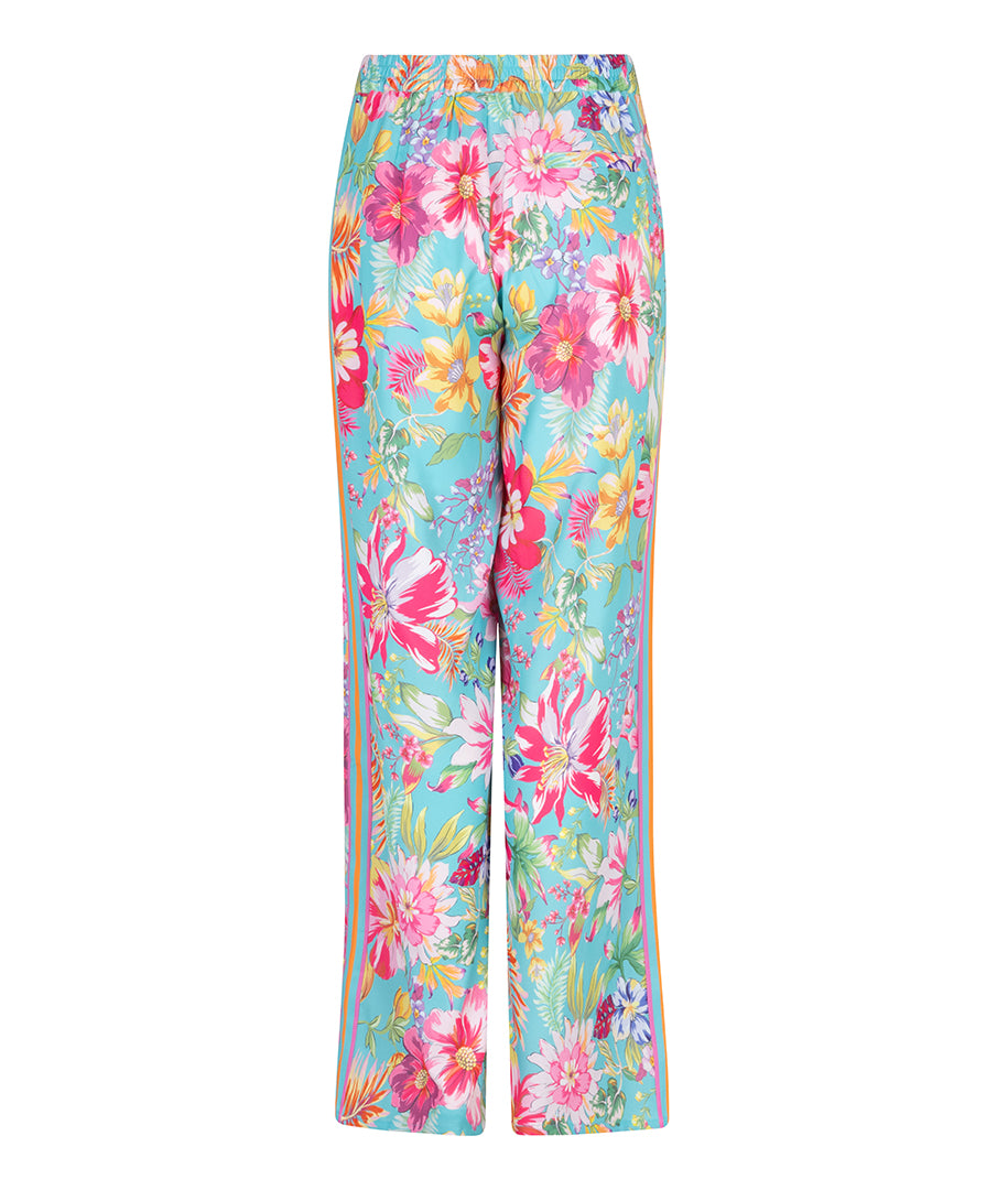 ESQUALO IBIZA Aqua Floral Tropics Trousers