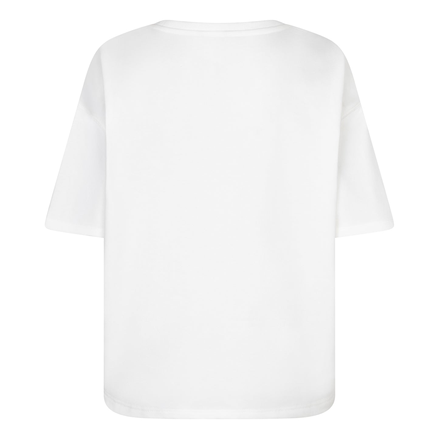 ESQUALO LUCKY Graphic Tee – White Cotton Blend Relaxed Fit T-Shirt