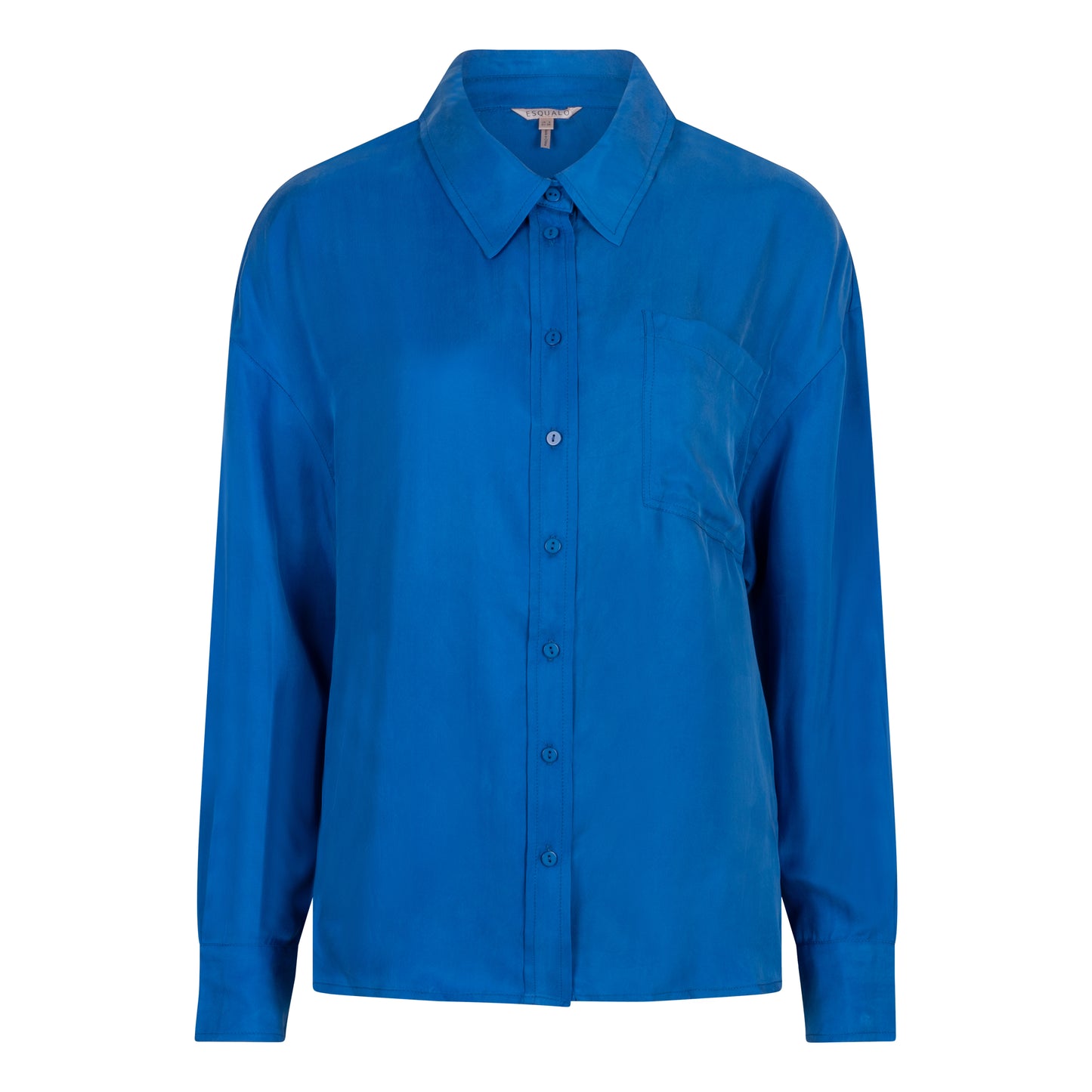 ESQUALO SAPHIRA Silky Cupro Satin Blouse