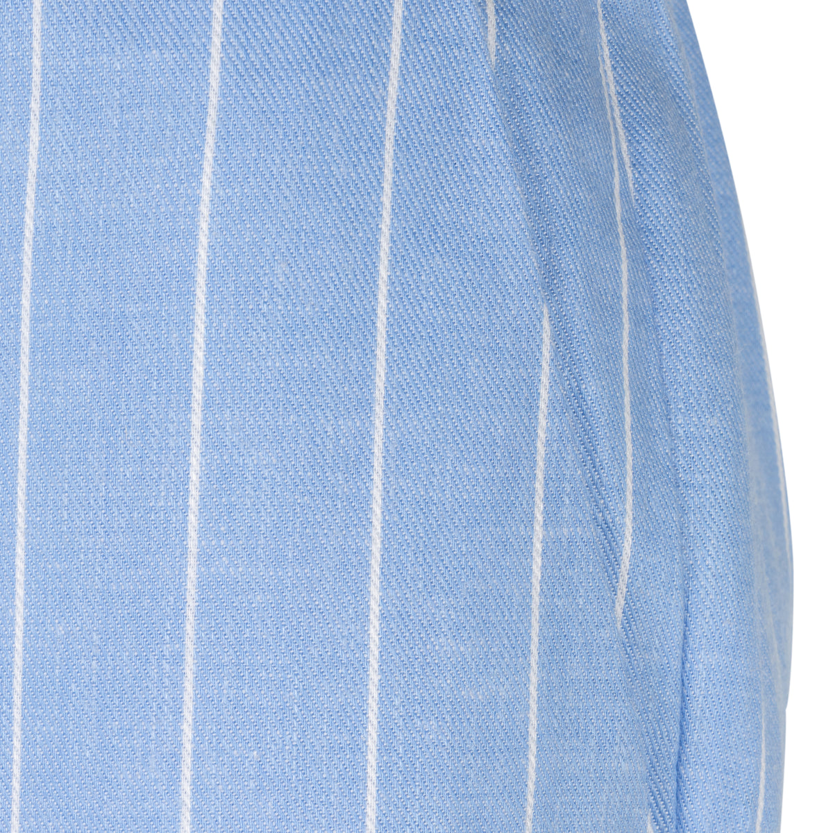 Pantalon en mélange de lin à rayures bleu et blanc ESQUALO