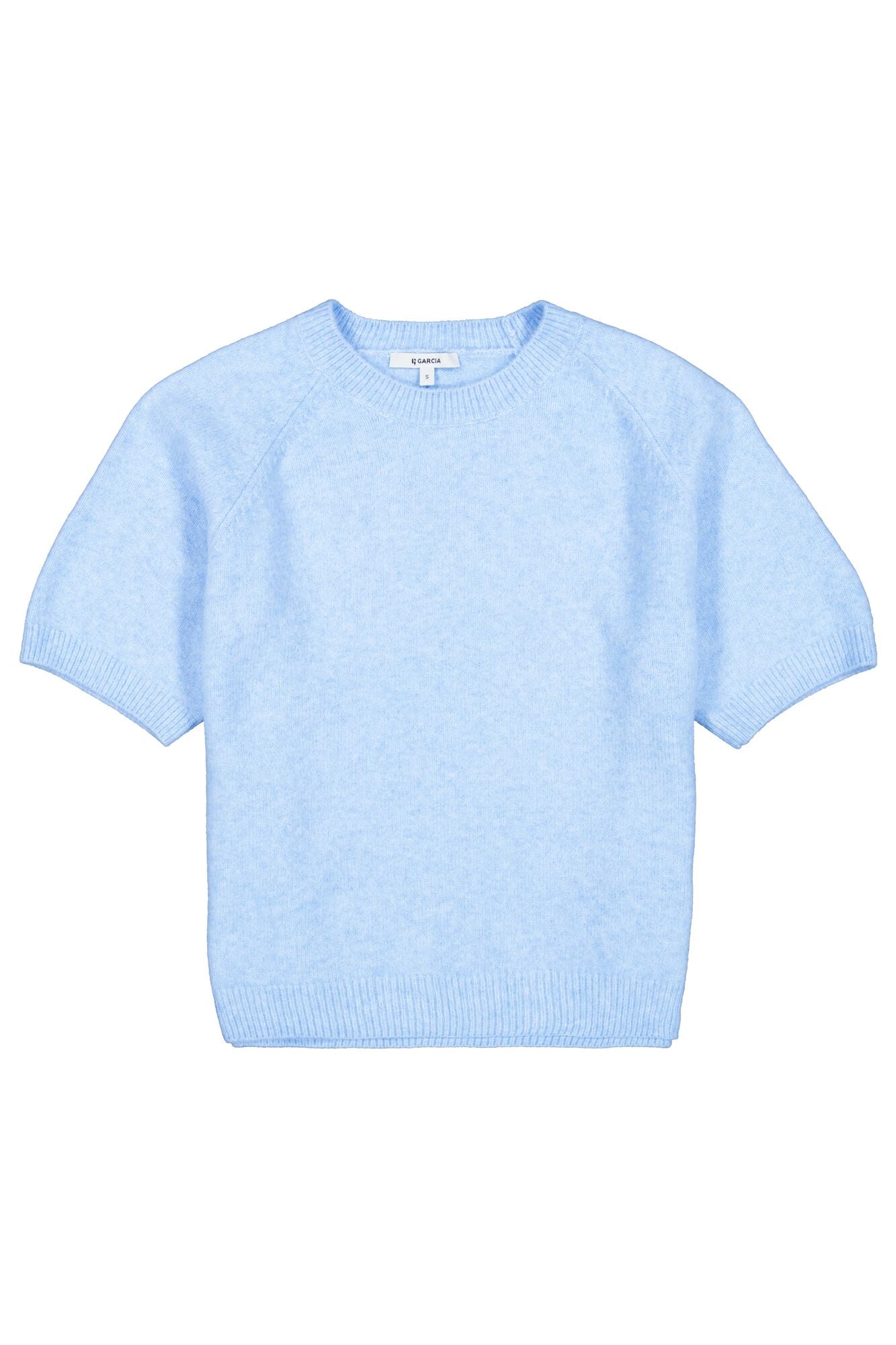 GARCIA SKYLER Blue Short Sleeve Pullover Knit