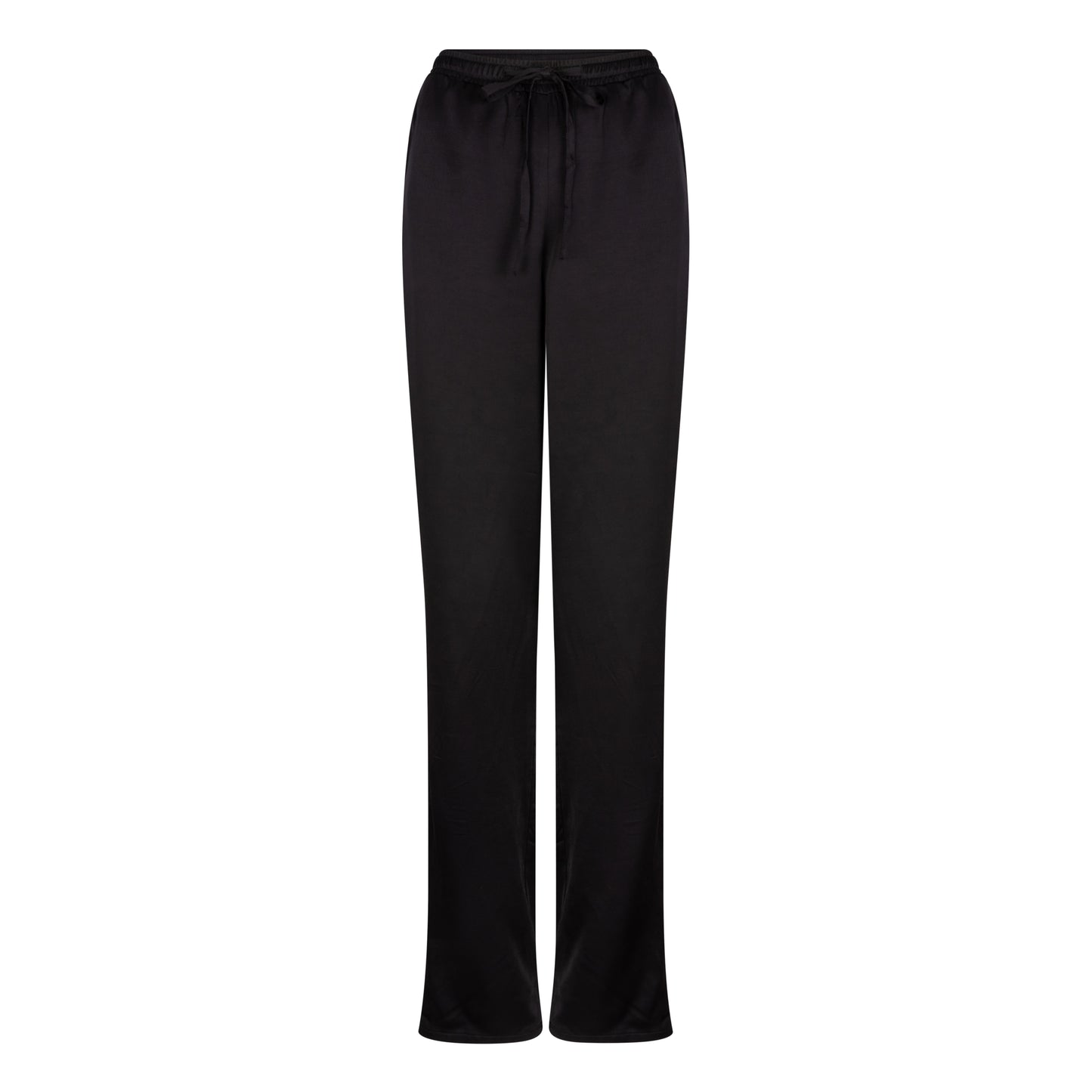 ESQUALO Black Sateen Trousers